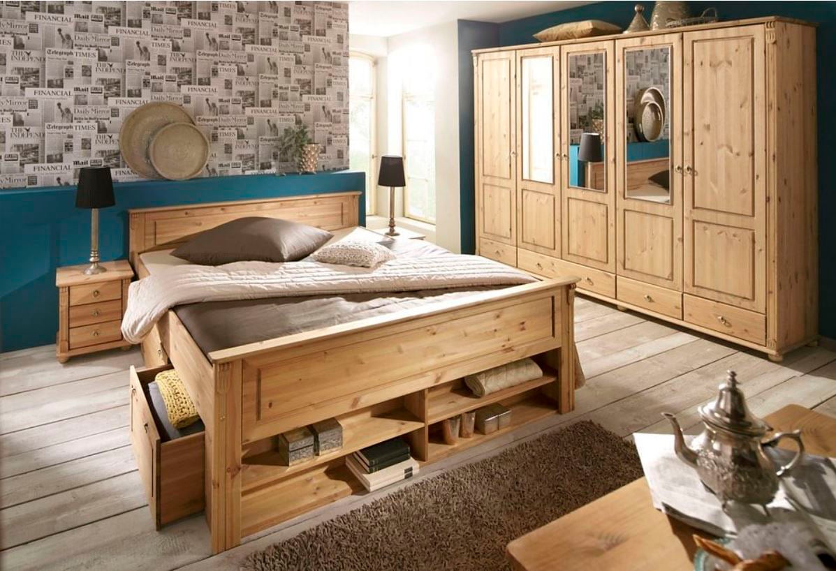 Home affaire Nachtkommode »Tessin«, aus massiver FSC®-zertifizierter Kiefer, mit 3 Schubladen