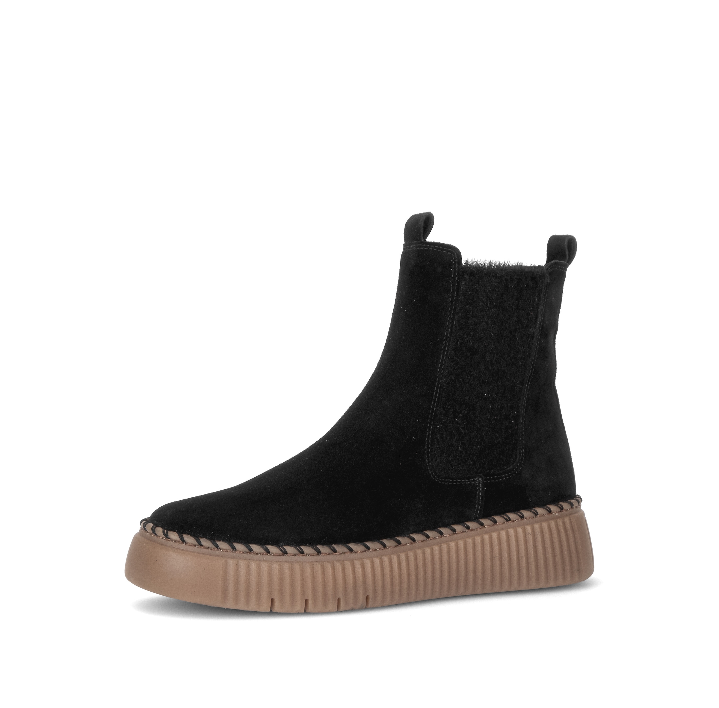 Gabor Chelseaboots  Plateau, Stiefelette mit zwei Anziehlaschen