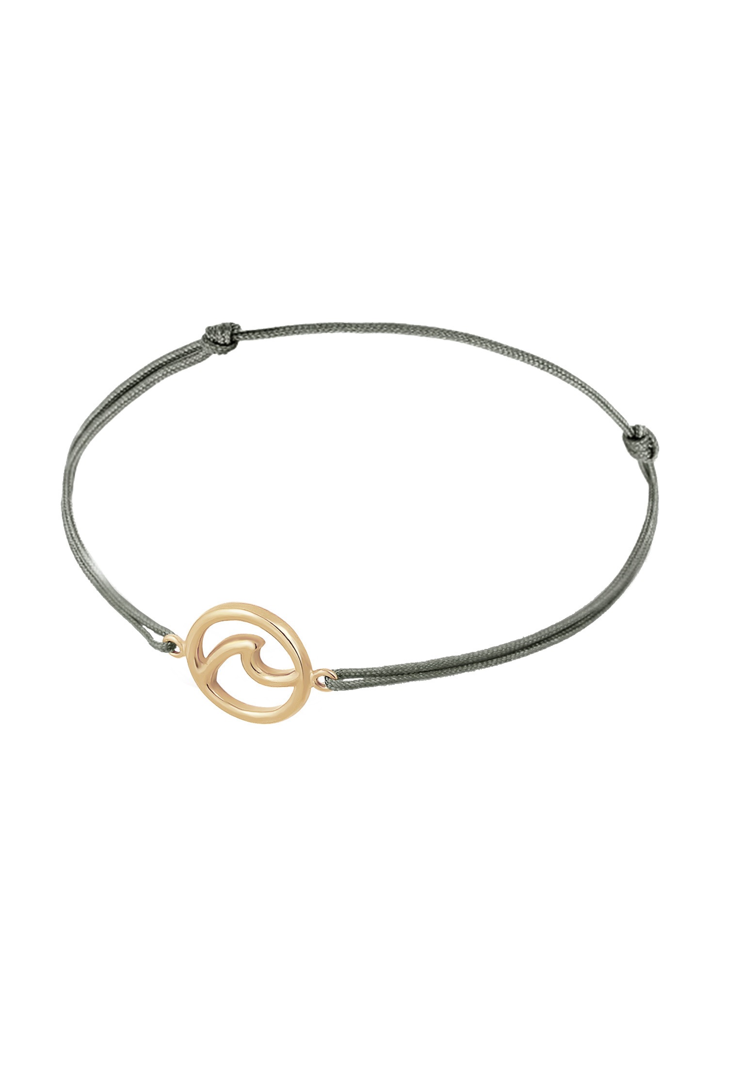 Elli Armkette »Armband Welle Strand Maritim Nylon 925 Sterling Silber«