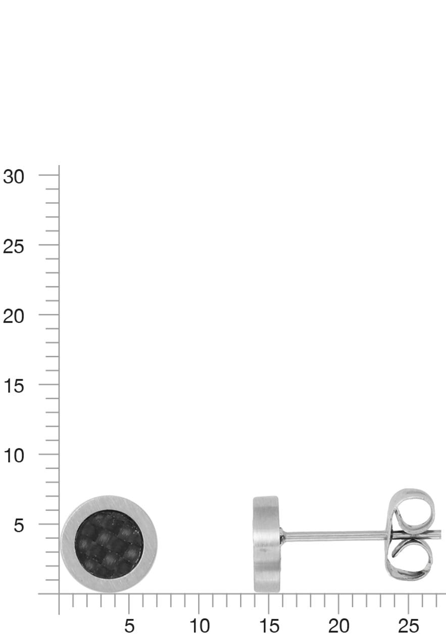 XENOX Paar Ohrstecker »men, X2602«, mit Carbon