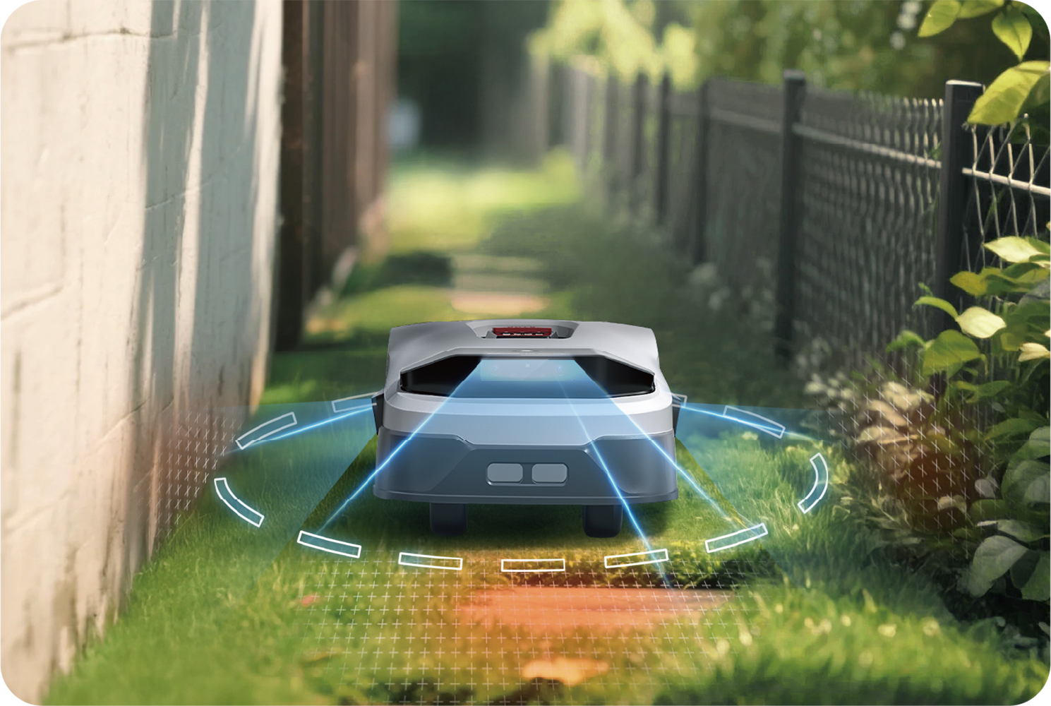 Anthbot Rasenmähroboter »90ANT-LMGenie600E« KI‑Hindernisvermeidung, Multi‑Zonen-Verwaltung,   Kabellose Installation, Full‑Band‑RTK mit 4 KI‑Kameras