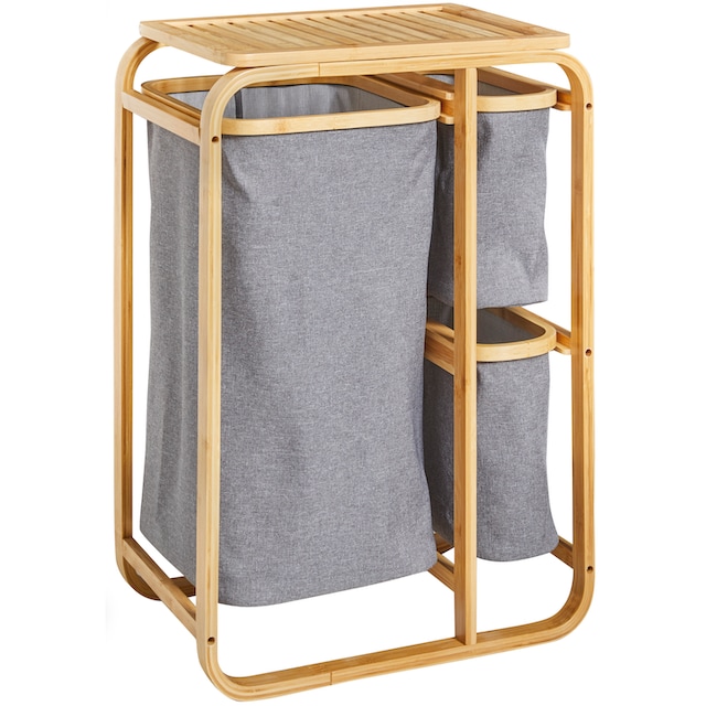 welltime Wäschesortierer »Tulum«, aus Bambus, Wäschekorb mit 3  herausnehmbaren Wäschesäcken kaufen bei OTTO