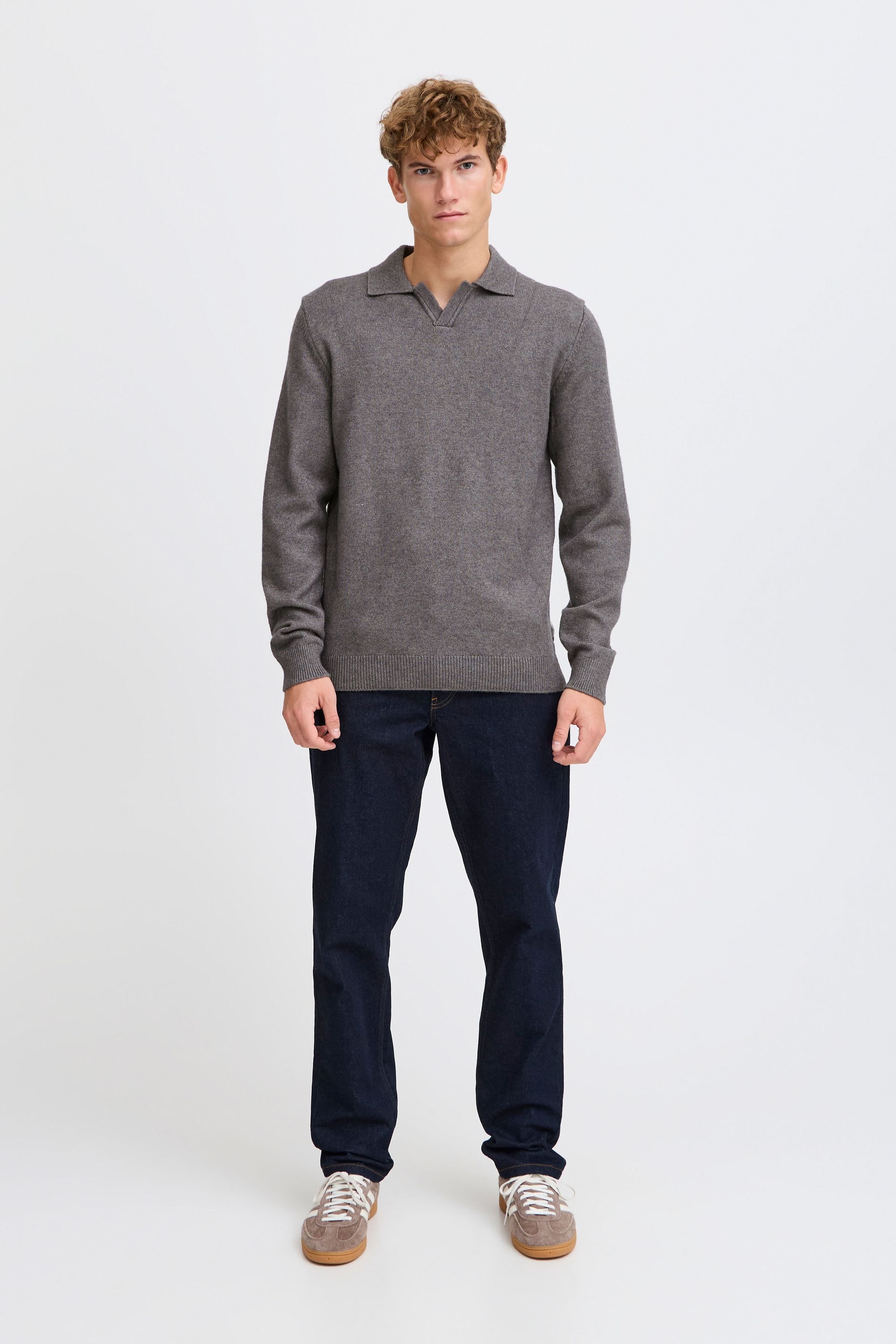 Casual Friday Strickfleece-Pullover »Strickpullover CFKARL polo knit«