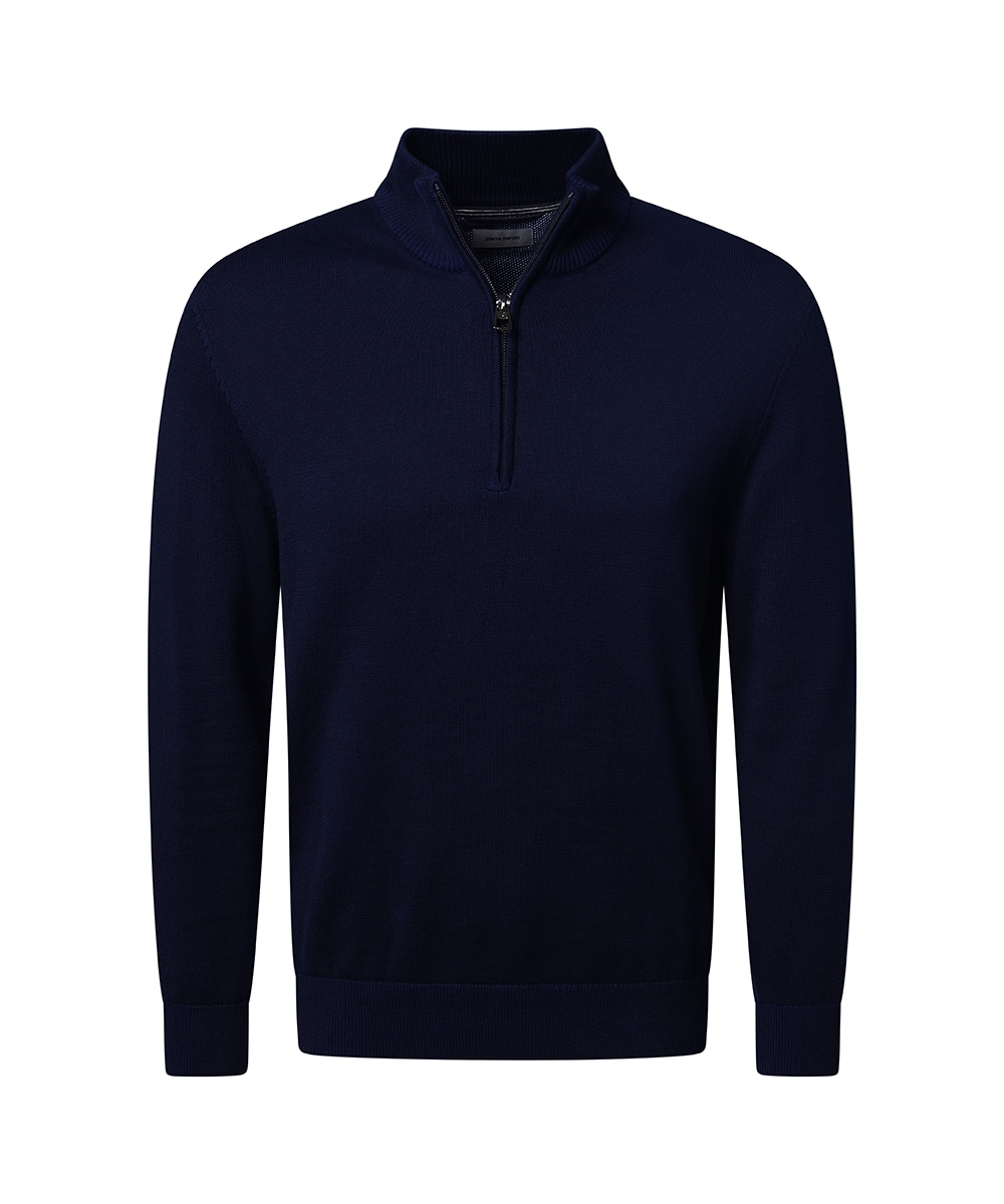 Pierre Cardin Strickpullover, mit Troyer Kragen