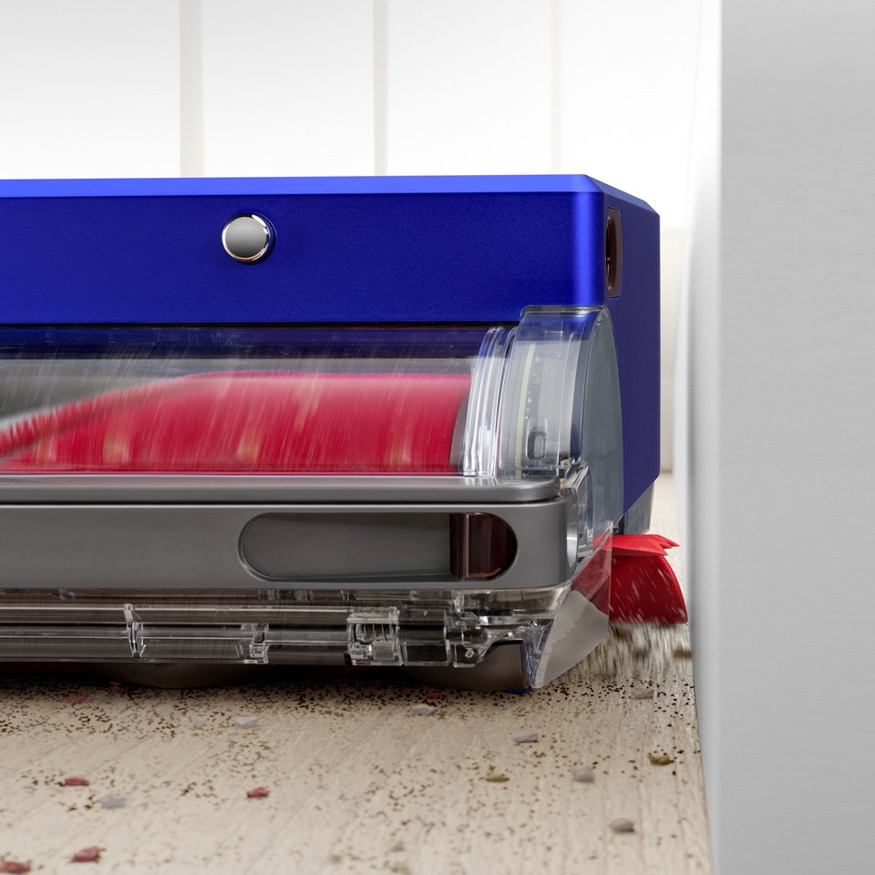 DYSON Saugroboter »Dyson 360 Vis Nav™ mit Wischfunktion, 360° Kamerasystem« HEPA-Filter, beutellos, 9,9cm flach