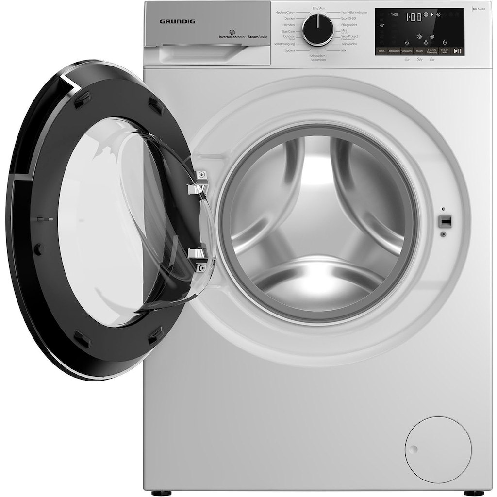 Grundig Waschmaschine »GW5P58410W«, GW5P58410W, 8 kg, 1400 U/min