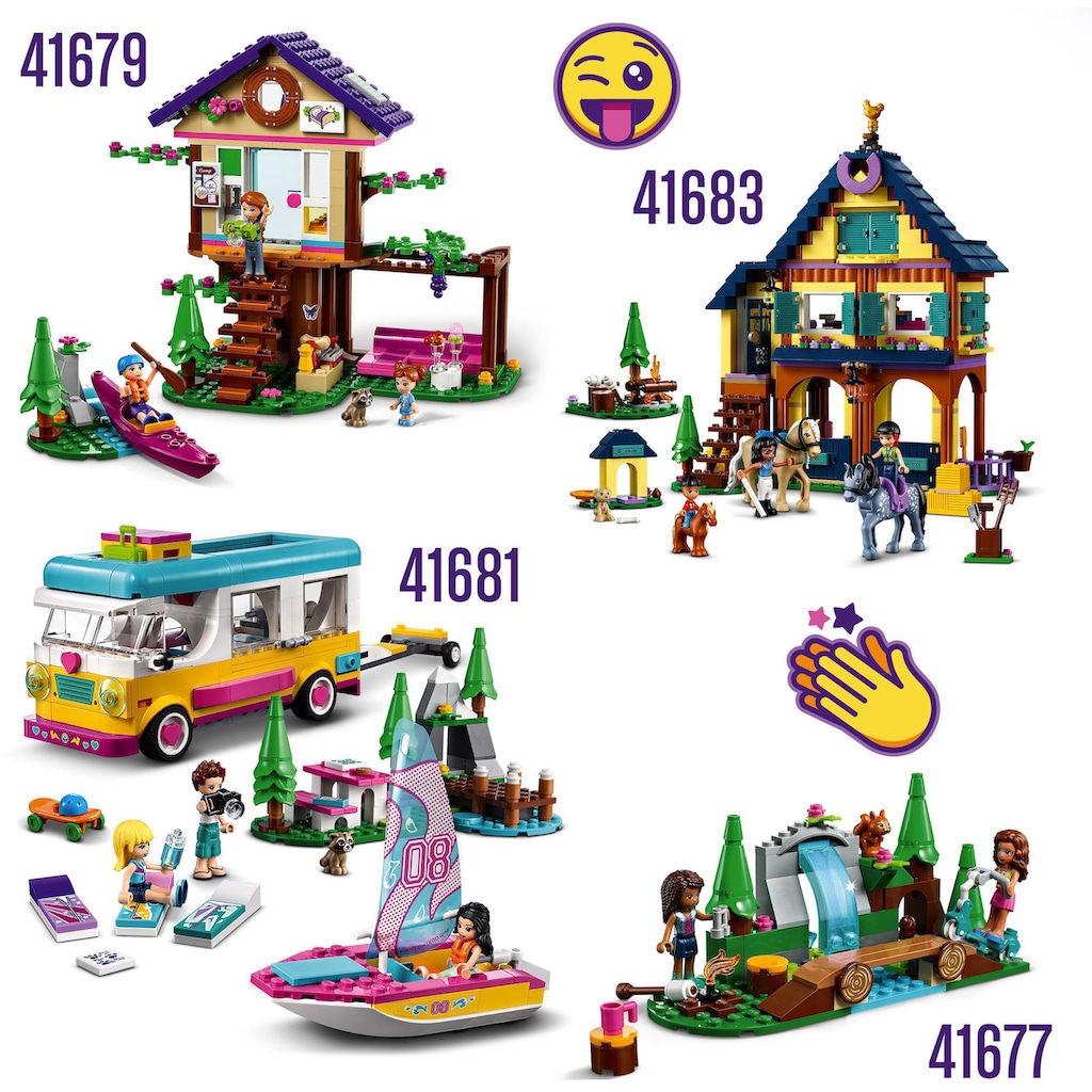 LEGO® Konstruktionsspielsteine »Wasserfall im Wald (41677), LEGO® Friends«, (93 St.)