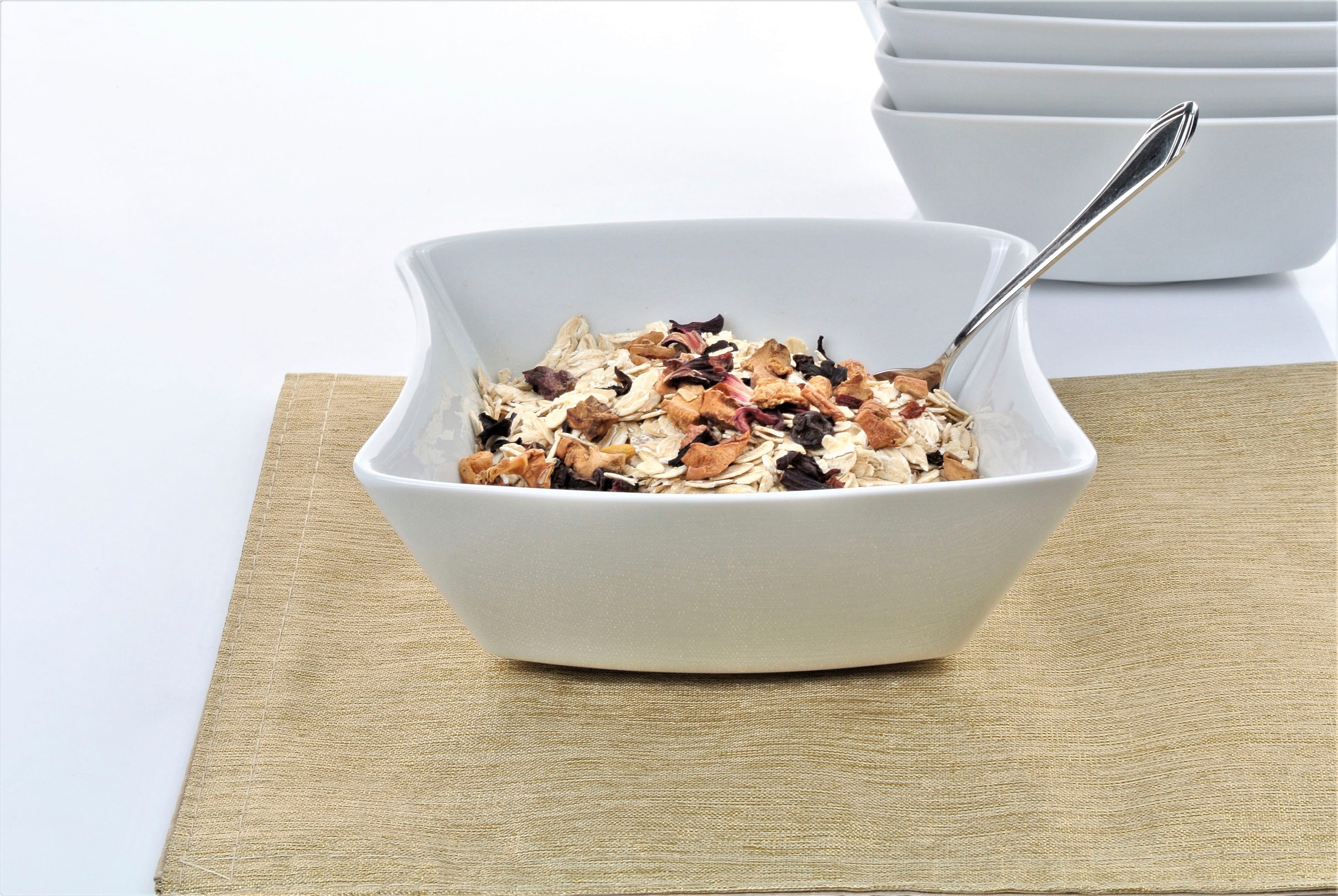 Retsch Arzberg Schale »SANDY« 6 Stk. aus Porzellan 15x13cm, vielseitig verwendbar, ungewöhnliche Form, klassisches Weiß