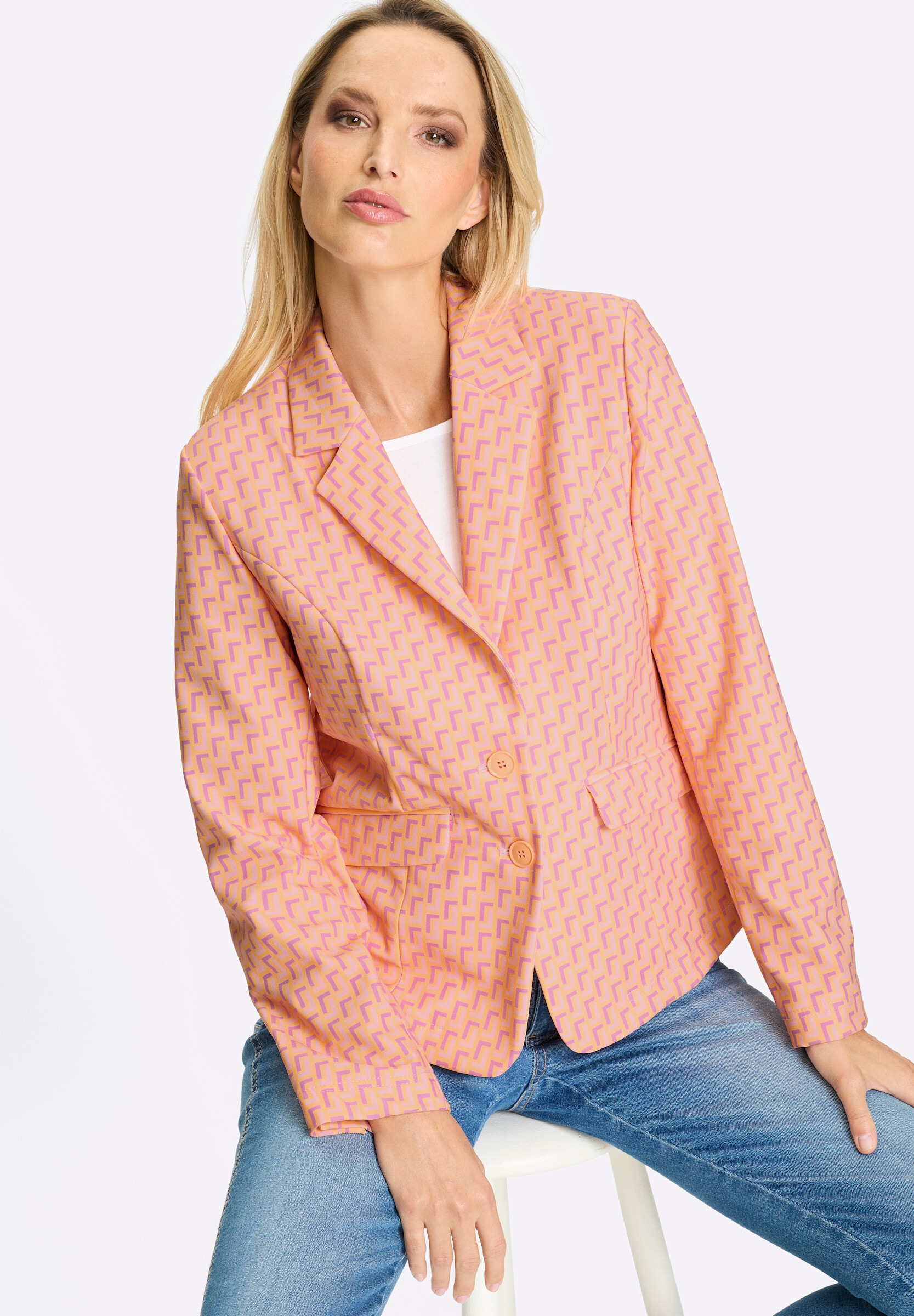 heine Blusenblazer »Druckblazer Jerseyblazer«