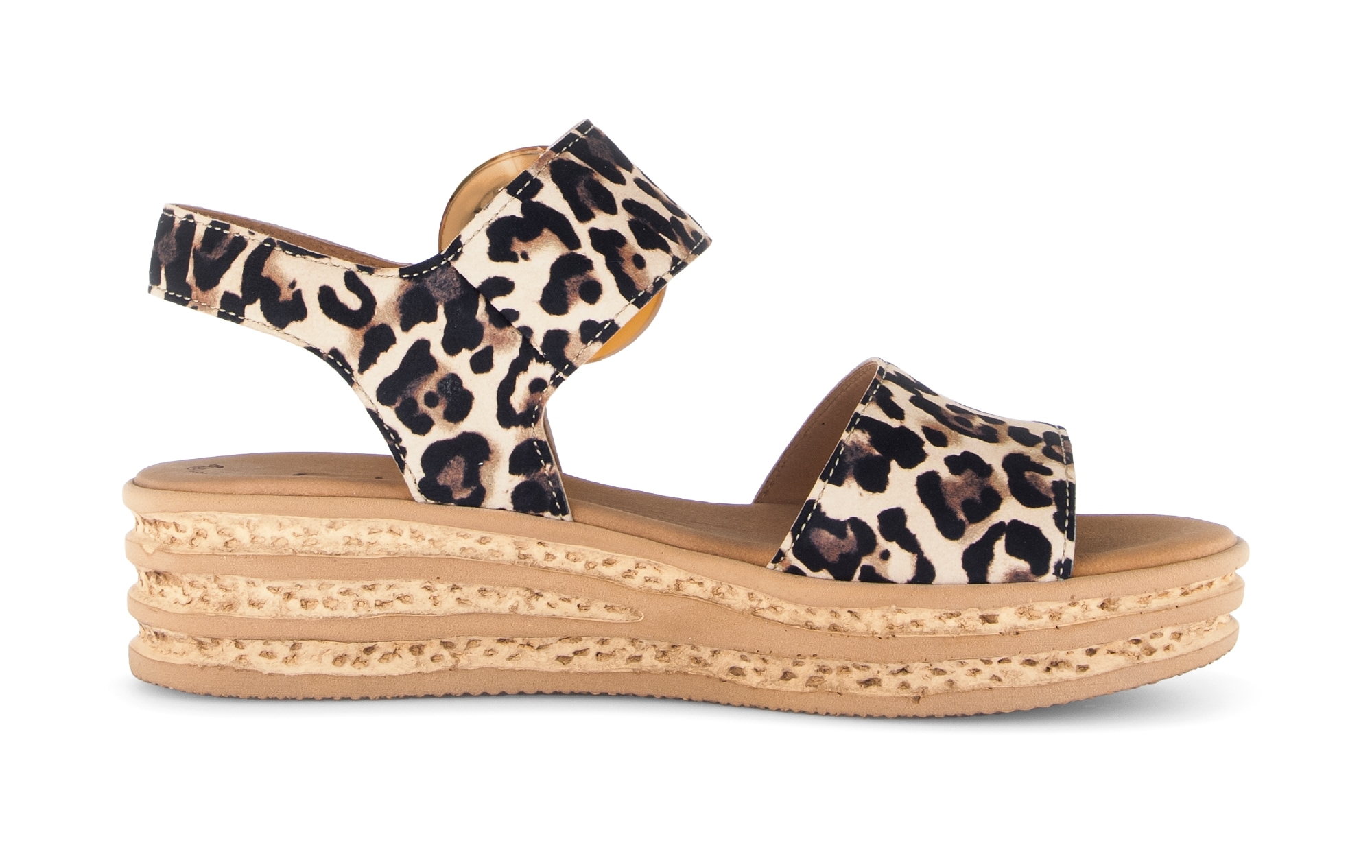 Gabor Keilsandalette  , Riemchensandale, Sommerschuh mit modischer Zierschnalle