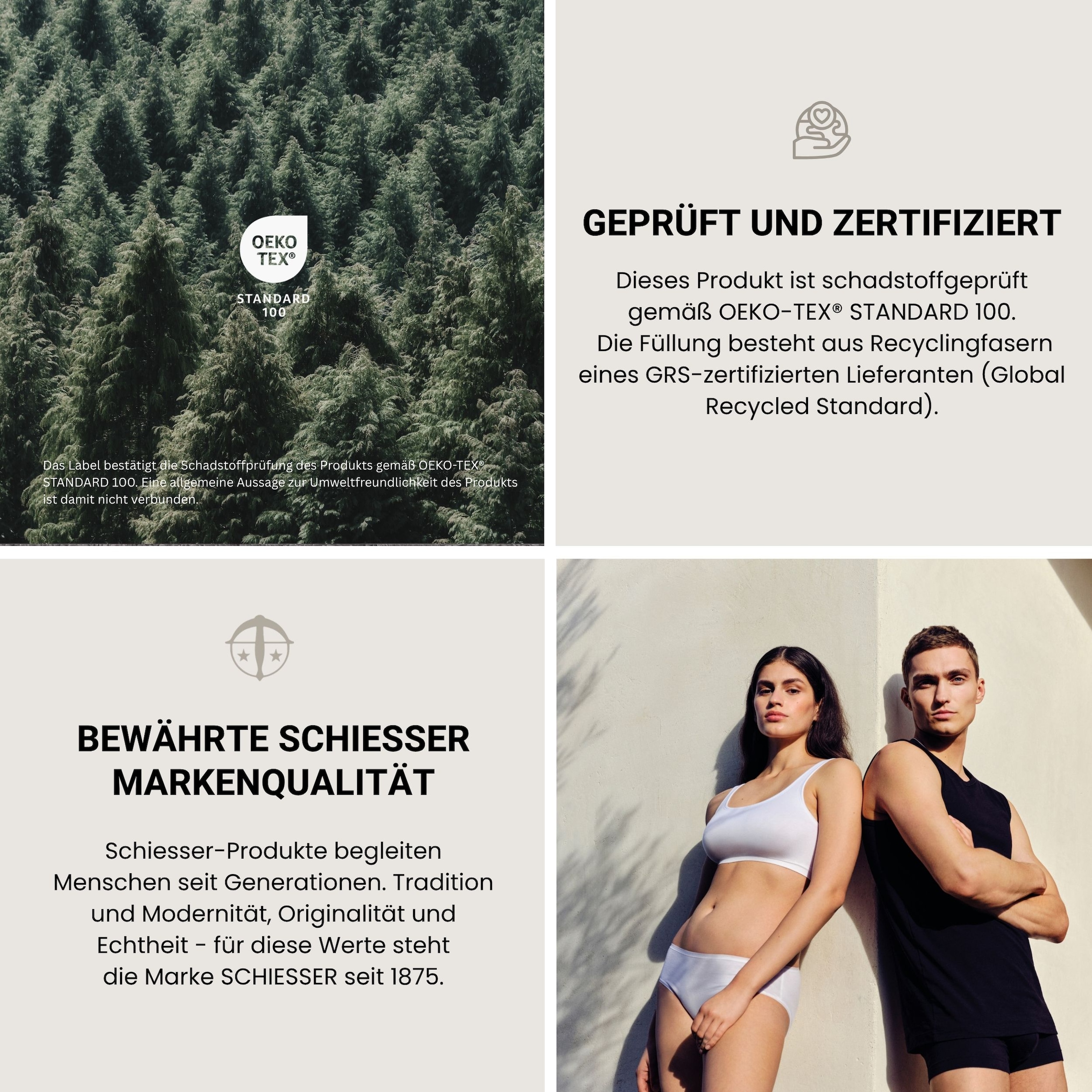 Schiesser Microfaserbettdecke »Feels like Down Bettdecke mit daunenähnlicher Mikrofaser-Füllung« normal 1 Stk. tlg. superleichte, silikonisierten Hohlfasern