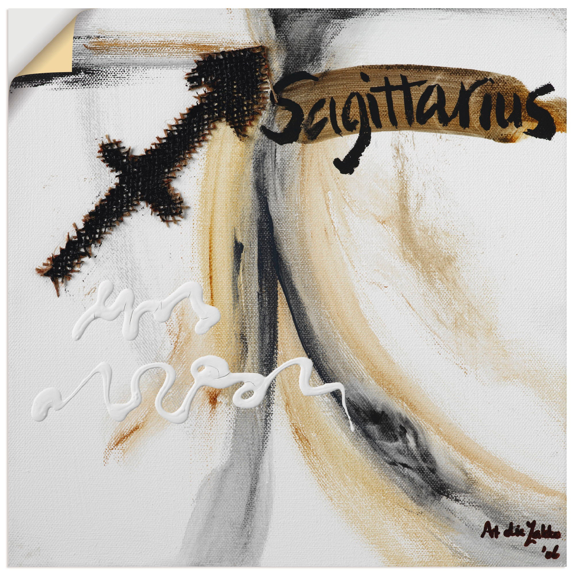 Artland Wandbild »Schütze«, Sternzeichen, (1 St.), in vielen Größen & Produktarten -Leinwandbild, Poster, Wandaufkleber / Wandtattoo auch für Badezimmer geeignet