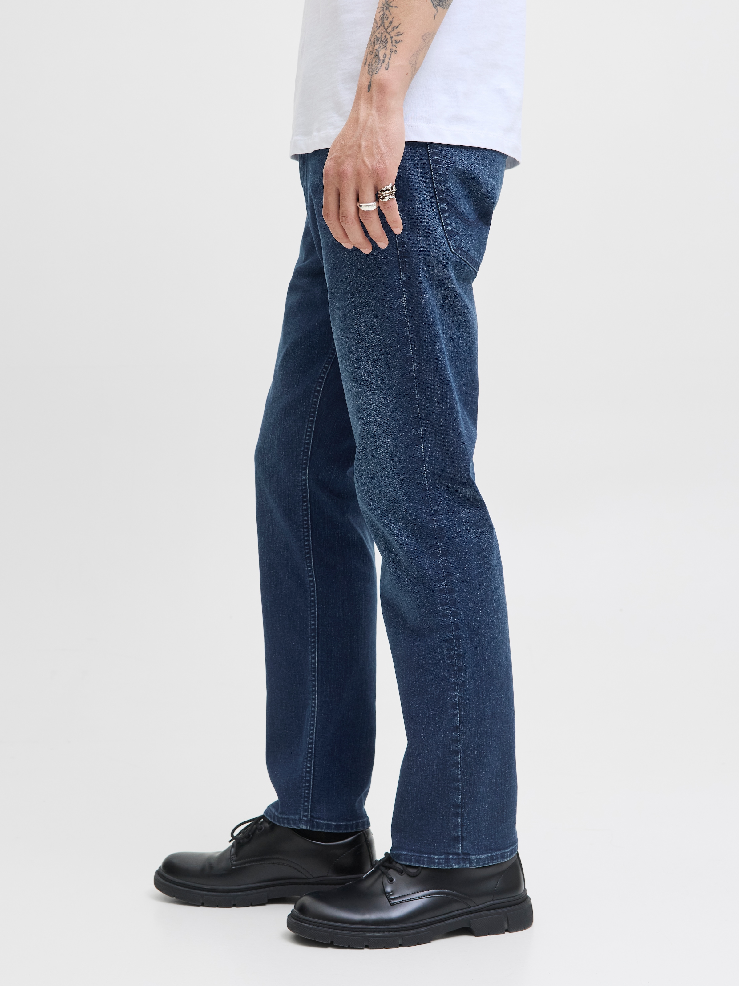 Jack & Jones Straight-Jeans »JJICLARK JJORIGINAL SQ 2« Baumwollmischung, straight fit