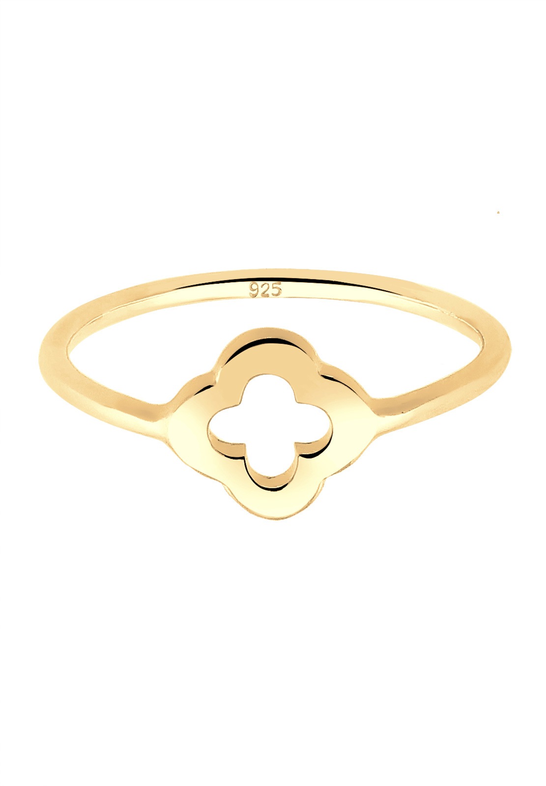 Elli Silberring »Ring Kleeblatt Glücksbringer Luck 925 Sterling Silber«