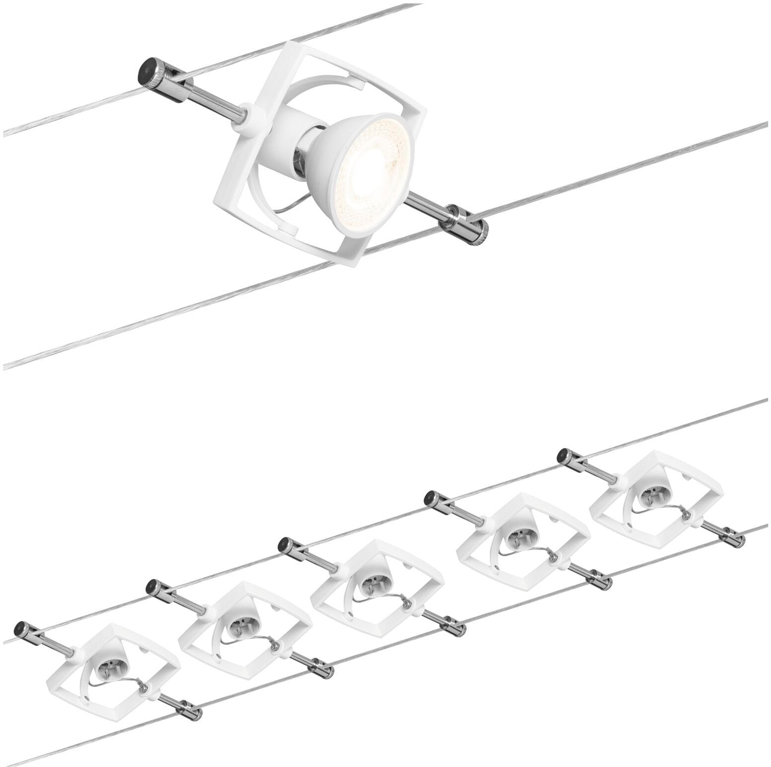 Paulmann LED Deckenleuchte »Mac II«, 5 flammig, Leuchtmittel GU 5,3 | ohne Leuchtmittel, GU 5,3