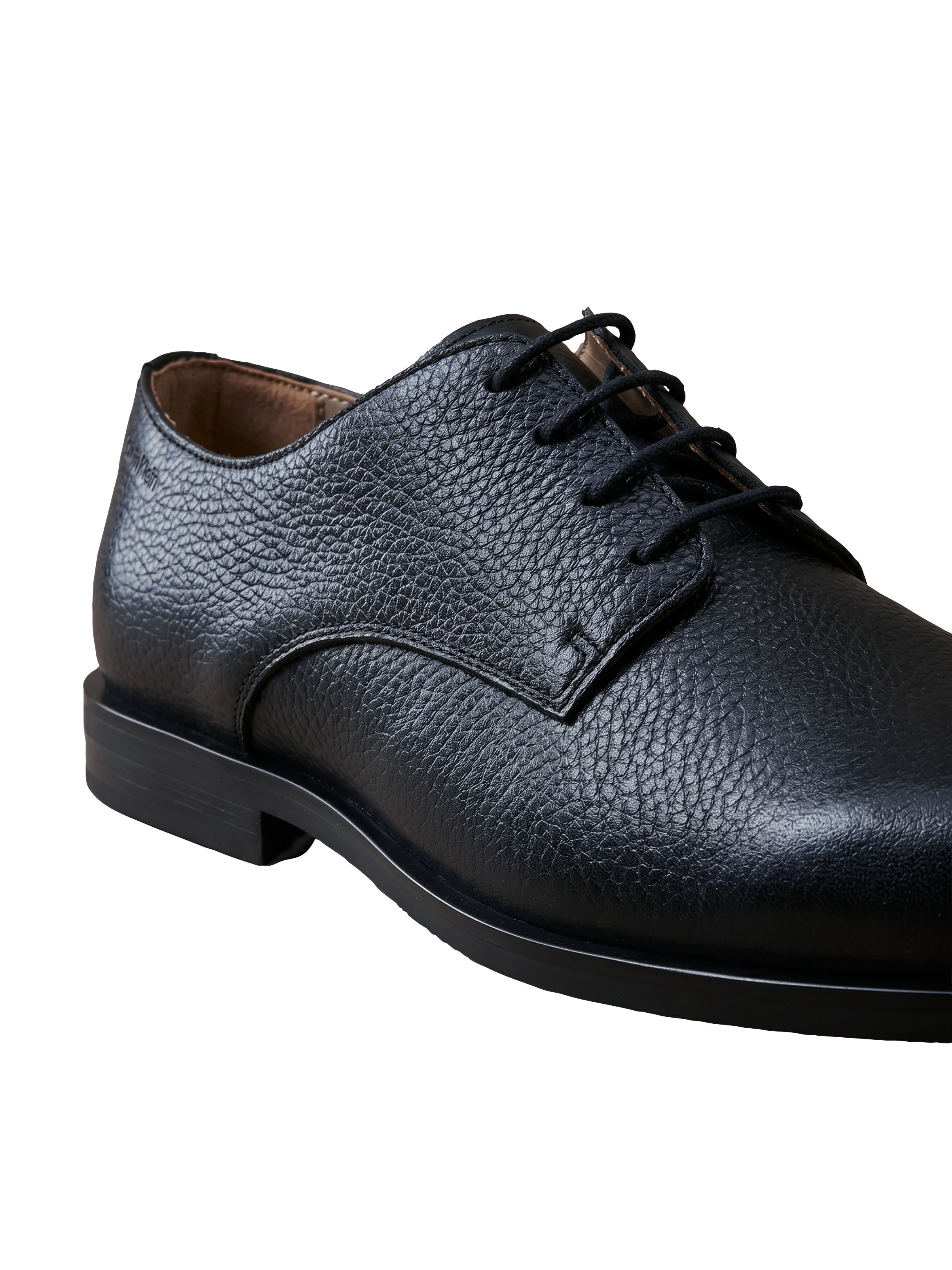 Calvin Klein Schnürschuh »ESS RUBBER DERBY TU LTH«  Abendschuh, Anzugschuh, Business-Schuh mit Logoprägung, schmale Form