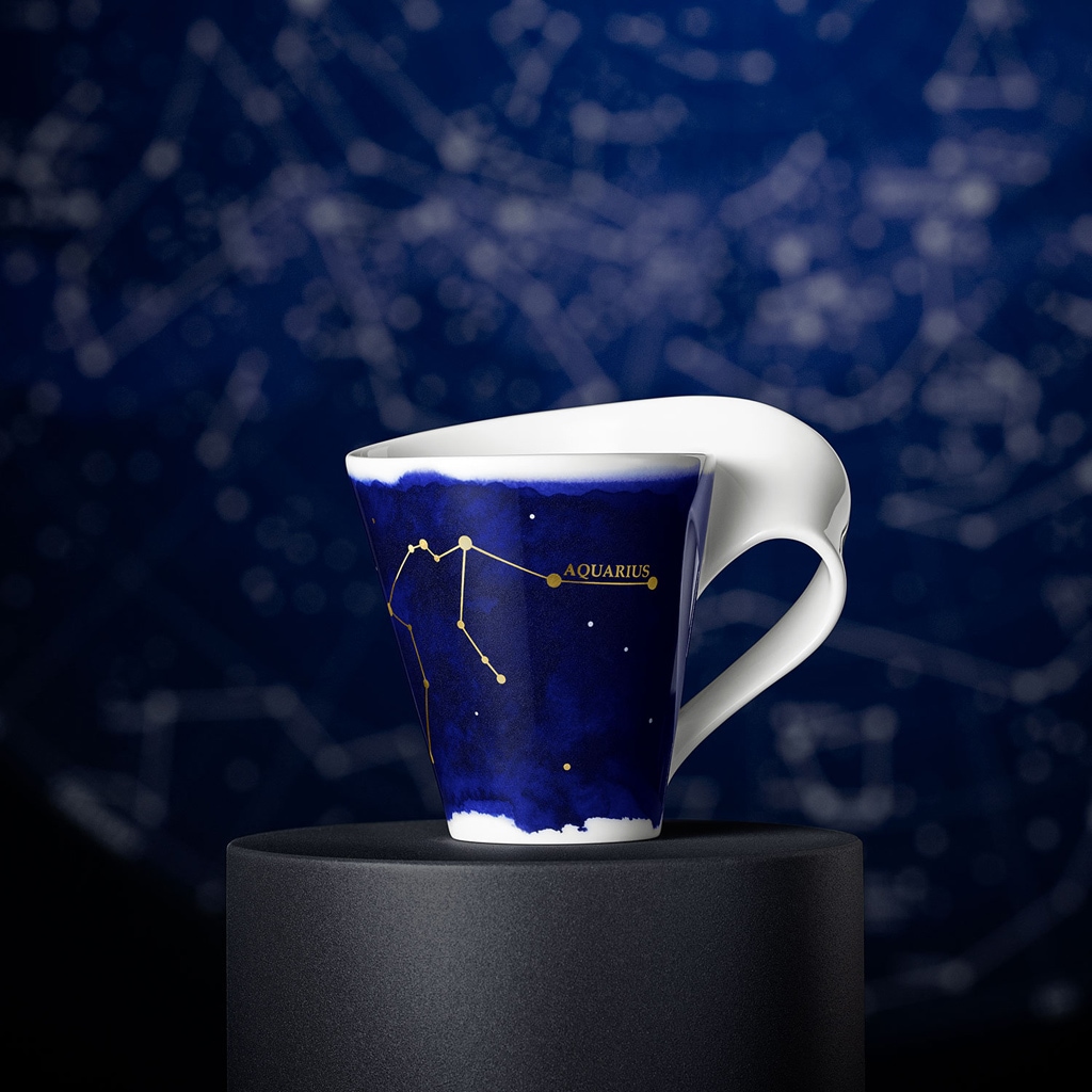 Villeroy & Boch Tasse »Tasse Wassermann NewWave Stars 300 ml weiß-blau«
