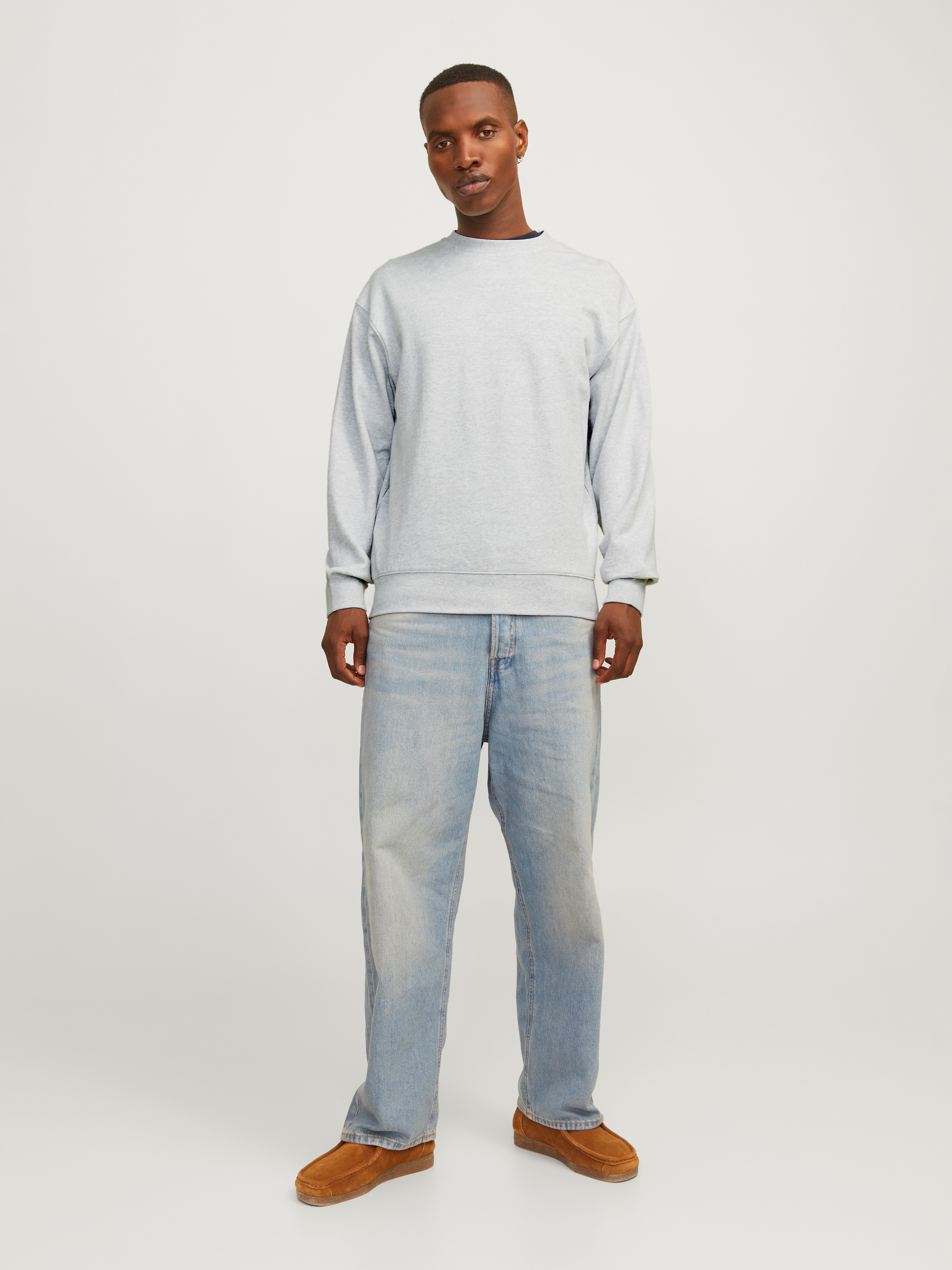 Jack & Jones Sweatshirt »JJECHARGE SWEAT CREW NECK NOOS«, mit Rippbündchen