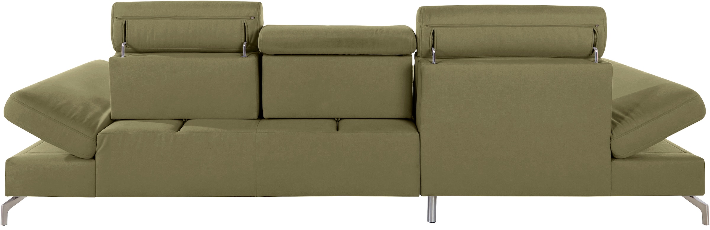 sit&more Ecksofa »Brisbane L-Form«, Fußhöhe 12 cm, inklusive Sitztiefen-, Armteil- und Kopfteilverstellung