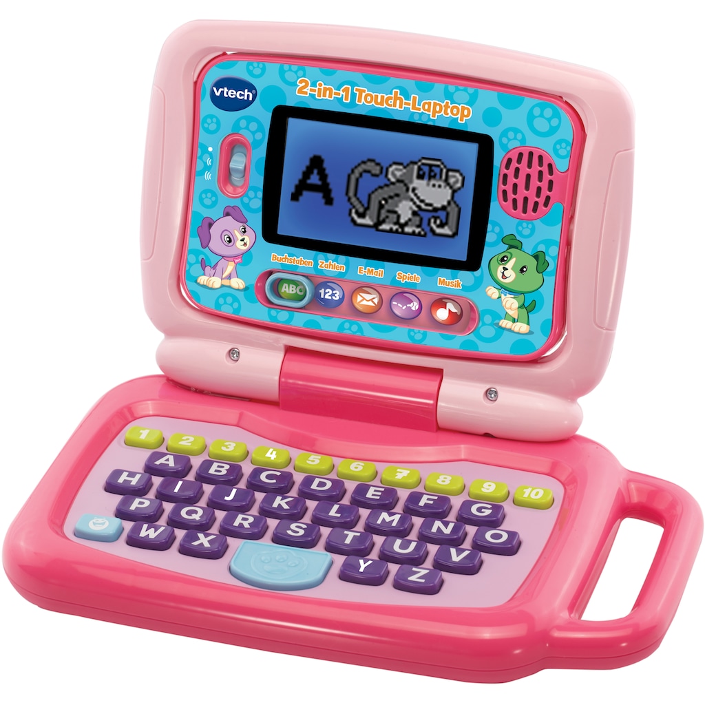 Vtech® Kindercomputer »Ready Set School, 2in1 Touch-Laptop, pink«