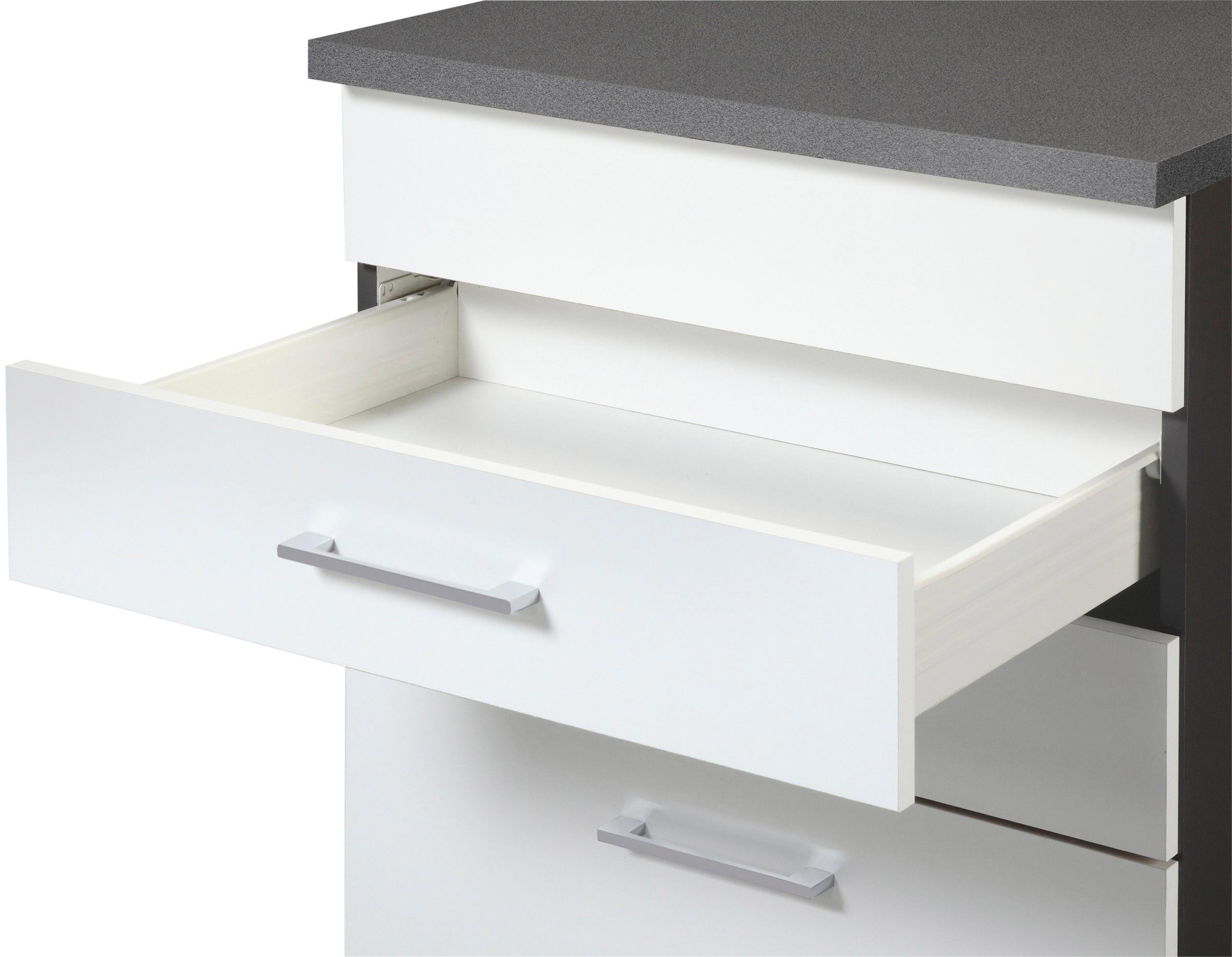 KOCHSTATION Küchenzeile »KS-Paris – Küchen mit einzigartigen Fotomotiven auf den Fronten« Breite 280 cm, wahlweise mit E-Geräten und Induktion