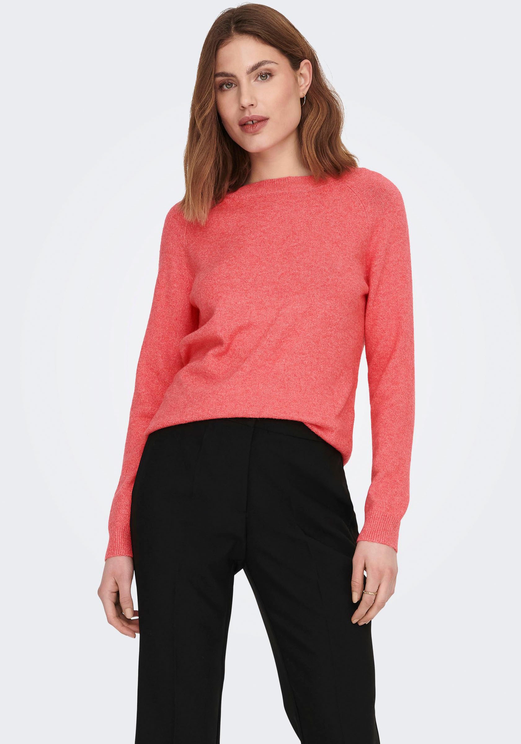 ONLY Rundhalspullover »ONLRICA LIFE L/S PULLOVER KNT NOOS«