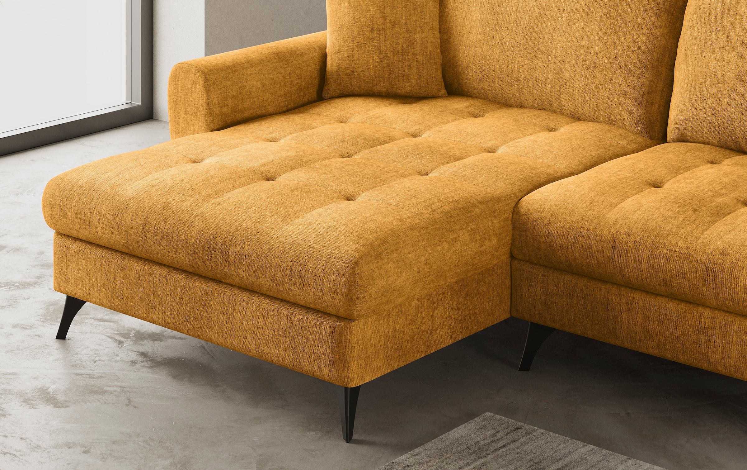Mr. Couch Ecksofa »Blackburn II, L-Form«, Mit Kaltschaumpolsterung bis 140 kg belastbar