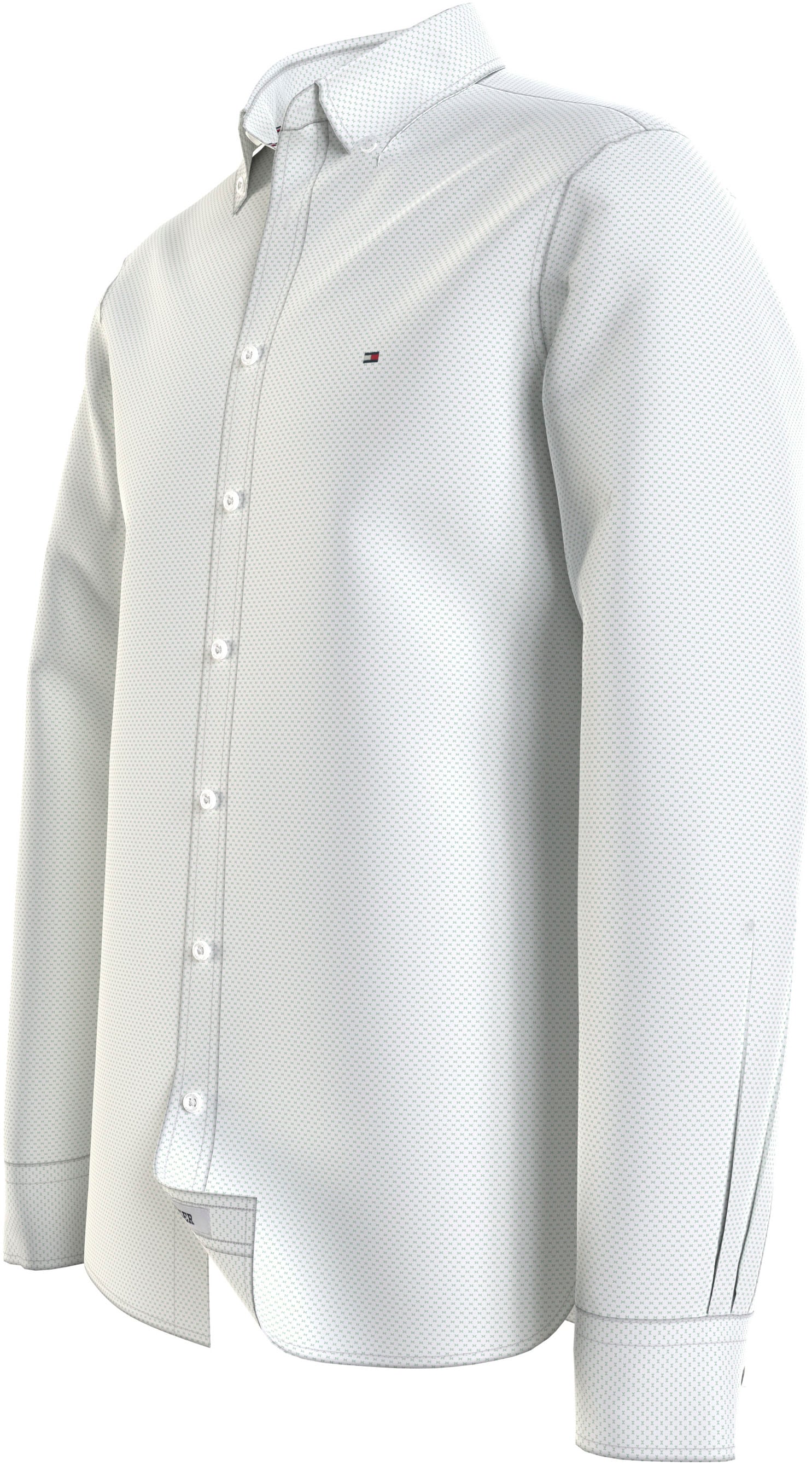 Tommy Hilfiger Langarmhemd »FLEX MINI PRINT SF SHIRT«