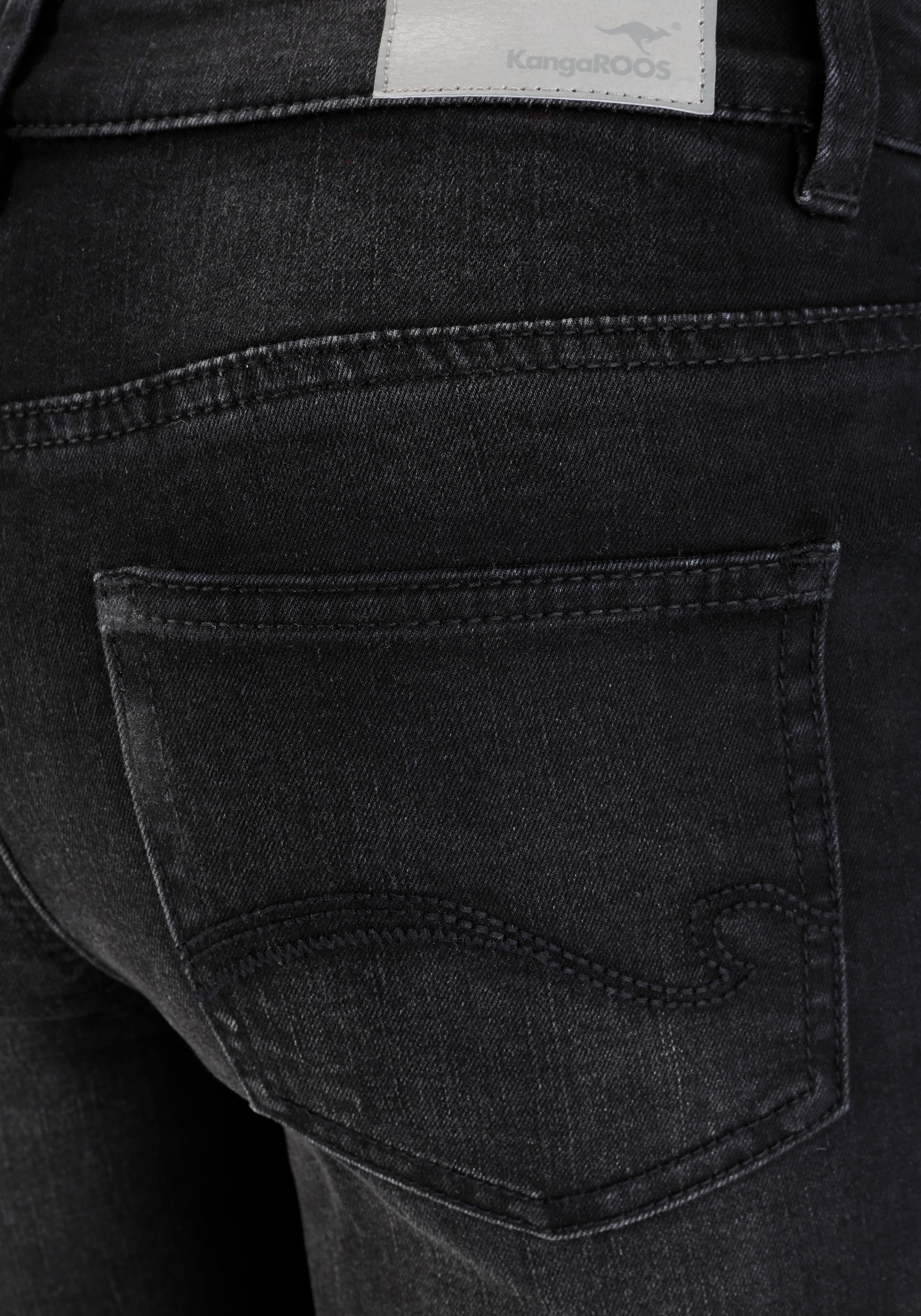 KangaROOS 5-Pocket-Jeans »SUPER SKINNY HIGH RISE«, knöchellang, mit Used-Optik, hohe Leibhöhe