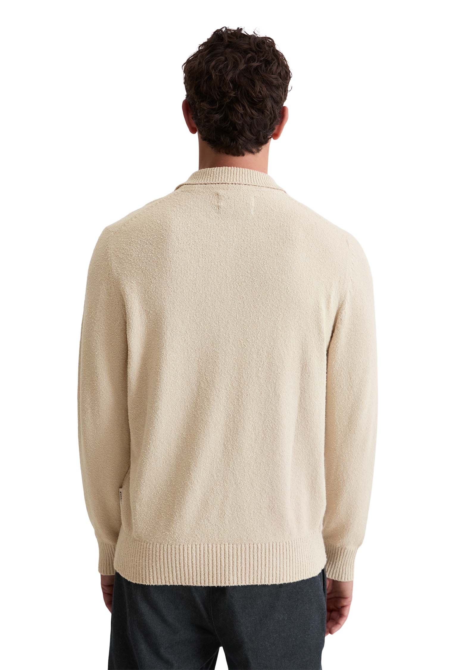 Marc O'Polo Polokragenpullover »regular fit aus Bio-Baumwoll-Bouclé«