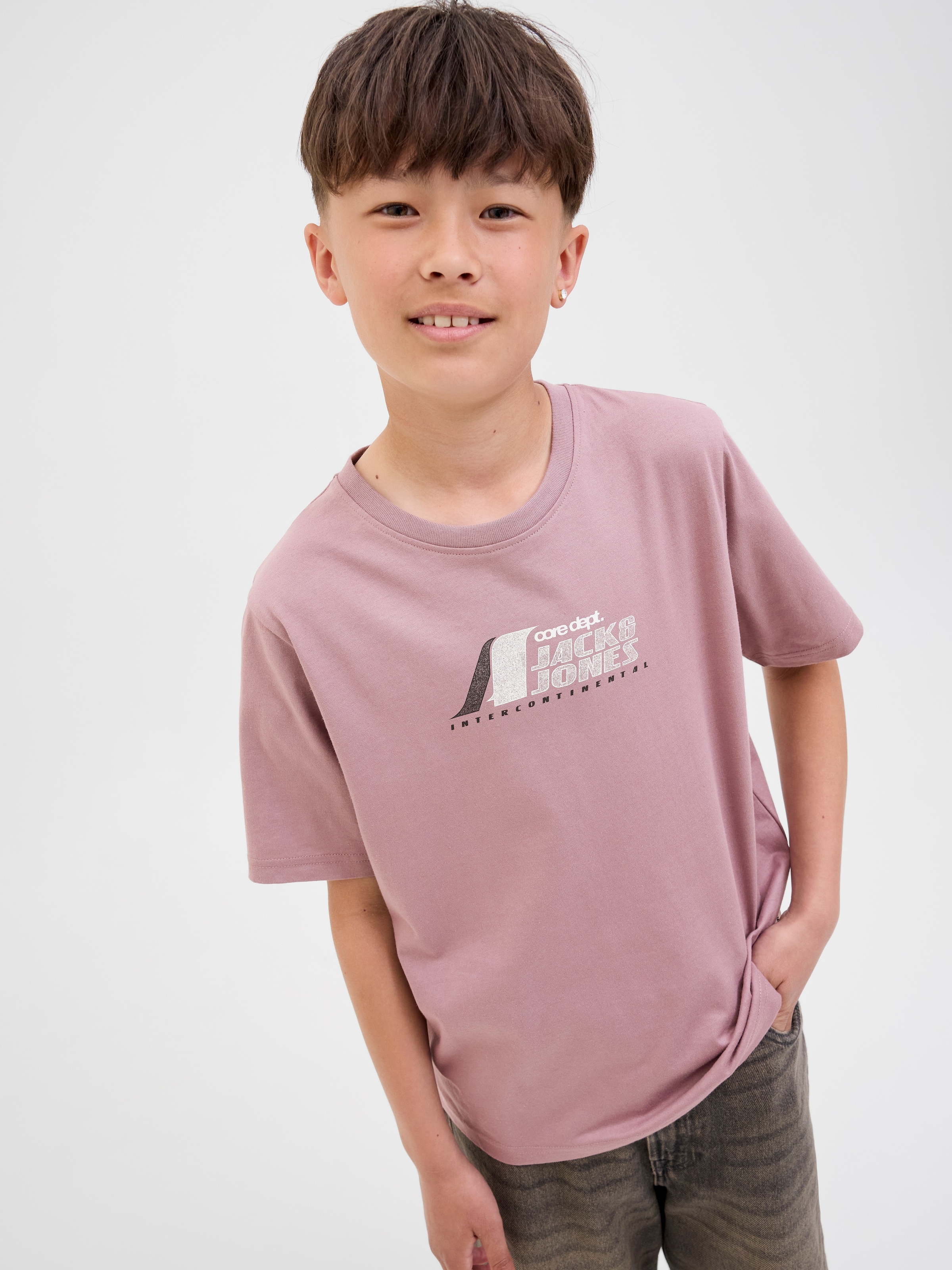 Jack & Jones Junior T-Shirt »JCOTIER FRONT PRINT TEE SS CN SN JNR«
