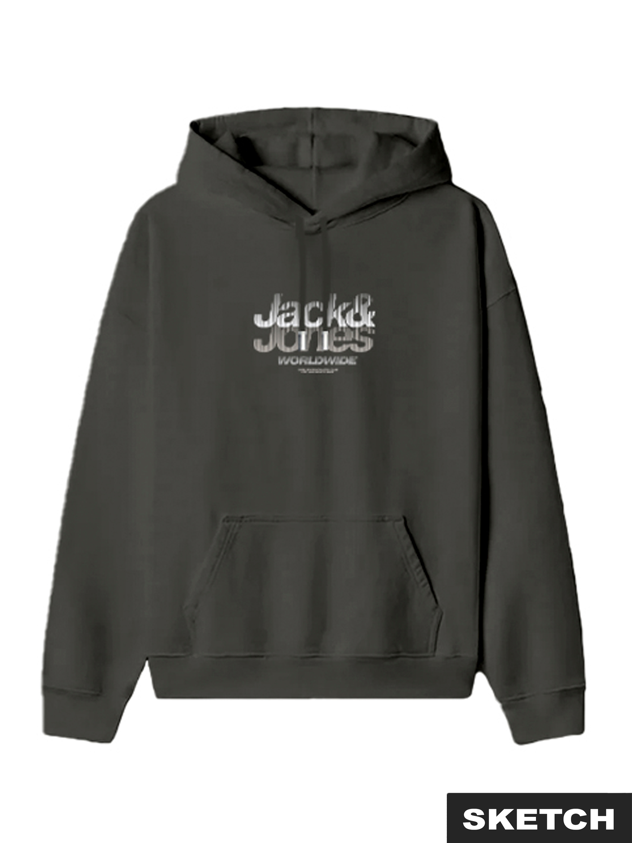 Jack & Jones Junior Kapuzensweatshirt »JCOECHO GRAPHIC FRONT SWEAT HOOD FST JNR«, Baumwollmischung,
