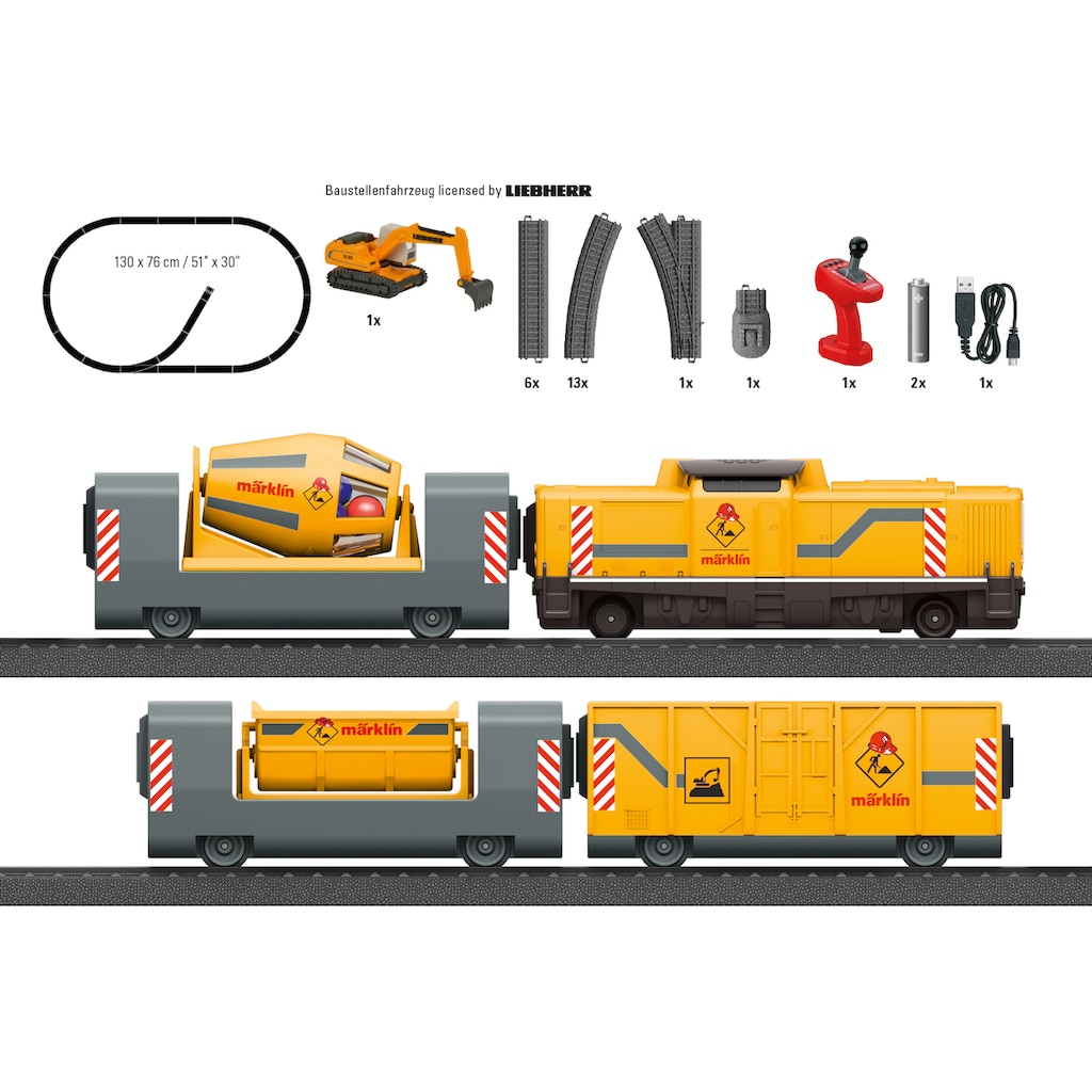 Märklin Modelleisenbahn-Set »Märklin my world - Startpackung Baustelle - 29346«