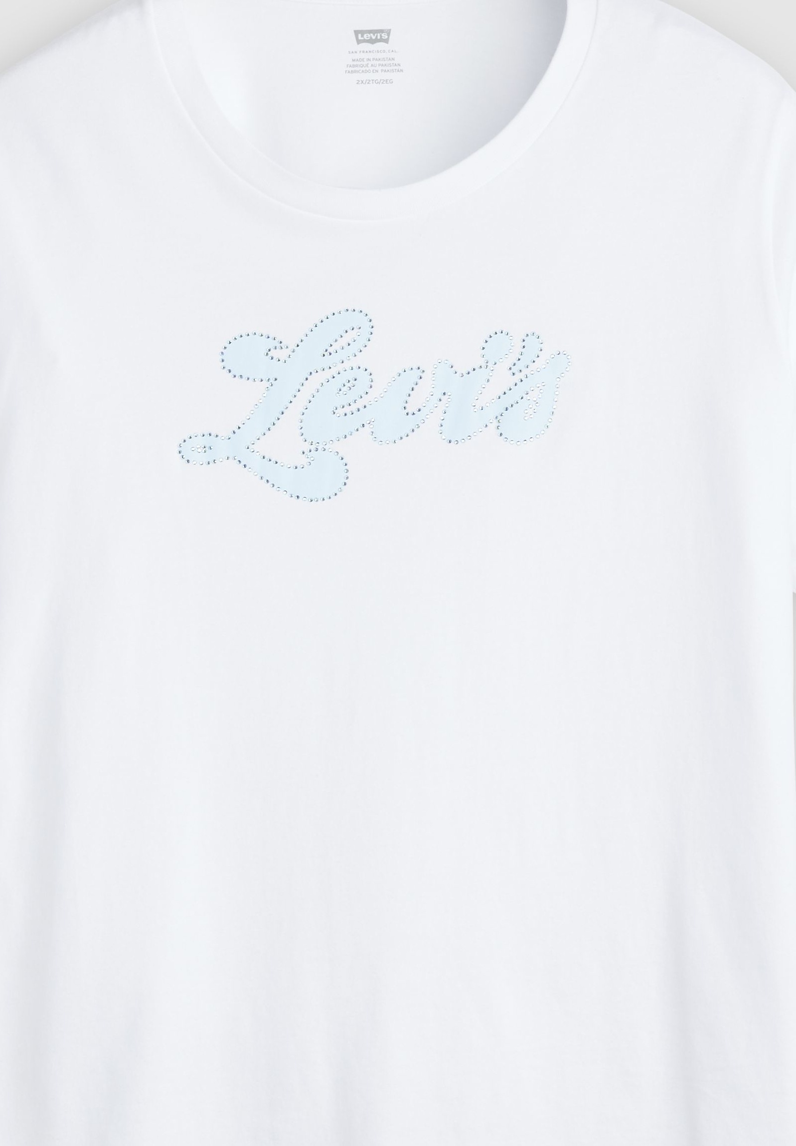 Levi's® Plus T-Shirt »PL PERFECT TEE« Applikation mit Glitzersteinen