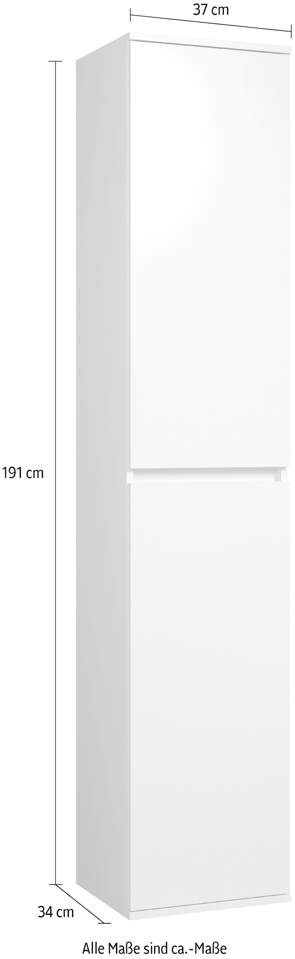 Home affaire Mehrzweckschrank »Novara« Mehrzweckschrank mit Kleiderstange - (B/T/H) nach Wahl 37-74/34/191 cm
