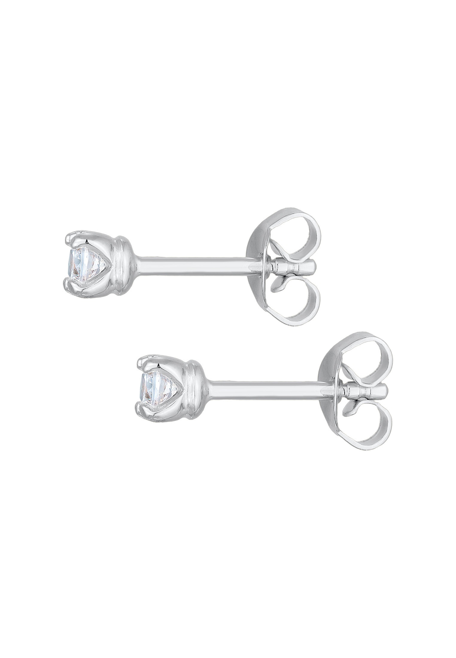 Elli Premium Paar Ohrstecker »Ohrringe Ohrstecker Soliltär Mossanit 925 Silber«