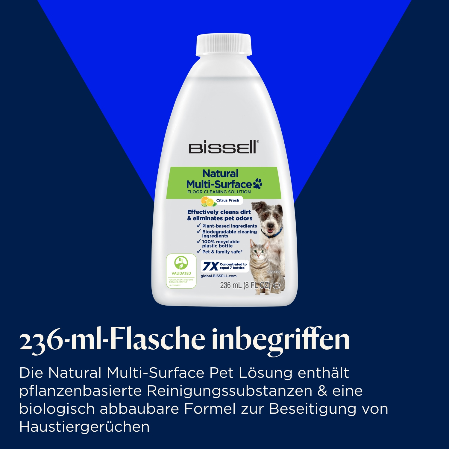 Bissell Nass-Trocken-Sauger »CrossWave OmniForce Edge Select Power Mop Modus, Selbstreinigung«, Kabellos, Zero-Gap Technologie, bis zu 240m2 harter und weicher Boden