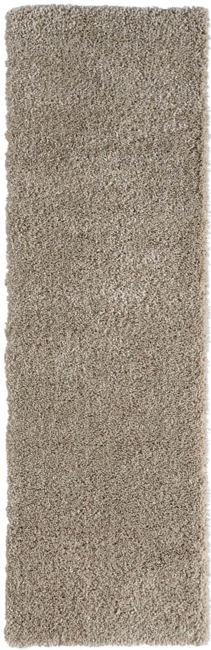 Myflair Möbel & Accessoires Hochflor-Bettumrandung »My Shaggy«, (3 tlg.), Shaggy, Uni-Farben, leicht glänzend, extra flauschig, Läufer-Set
