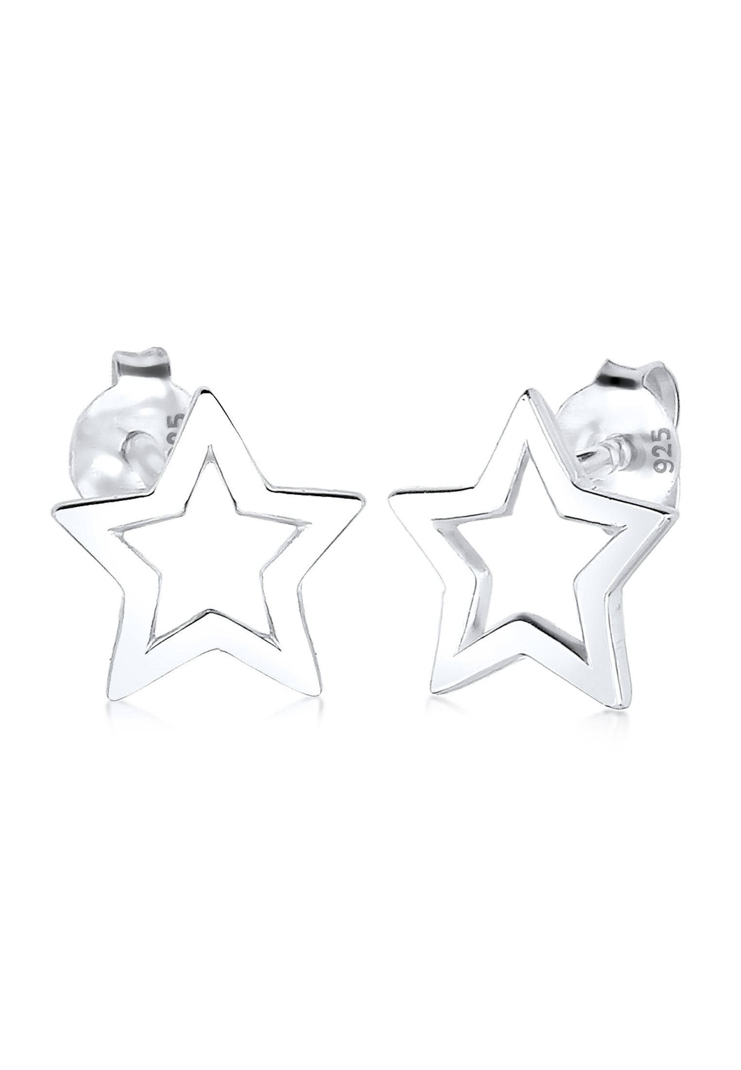 Elli Paar Ohrstecker »Ohrringe Stecker Stern Trend Astro 925 Silber«
