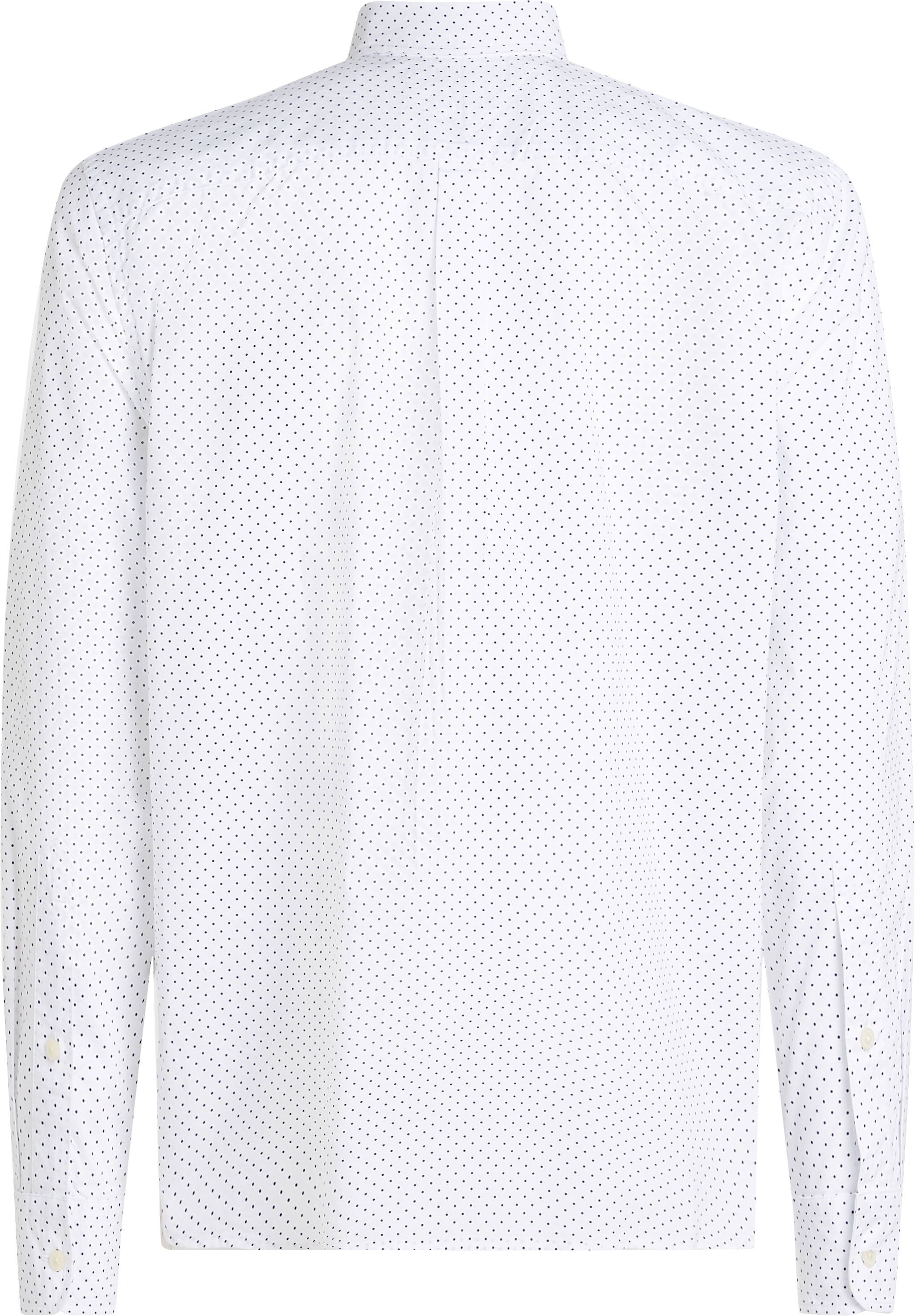 Tommy Hilfiger Big & Tall Langarmhemd »BT-FLEX POPLIN POLKA DOT S-B«, in Großen Größen, Logostickerei