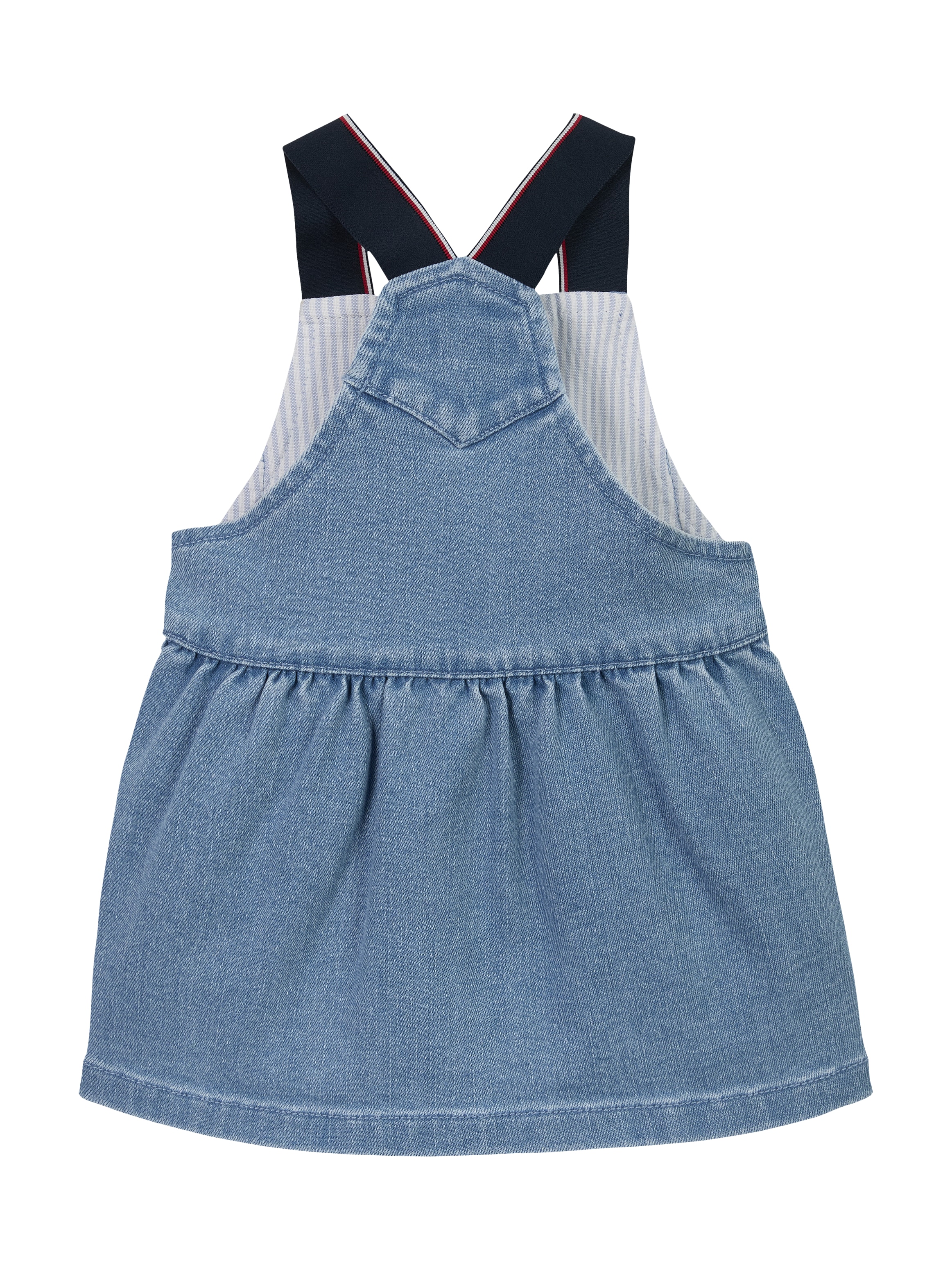 Tommy Hilfiger Latzkleid »DENIM DUNGAREE DRESS«, mit Logostickerei, mit Knöpfen