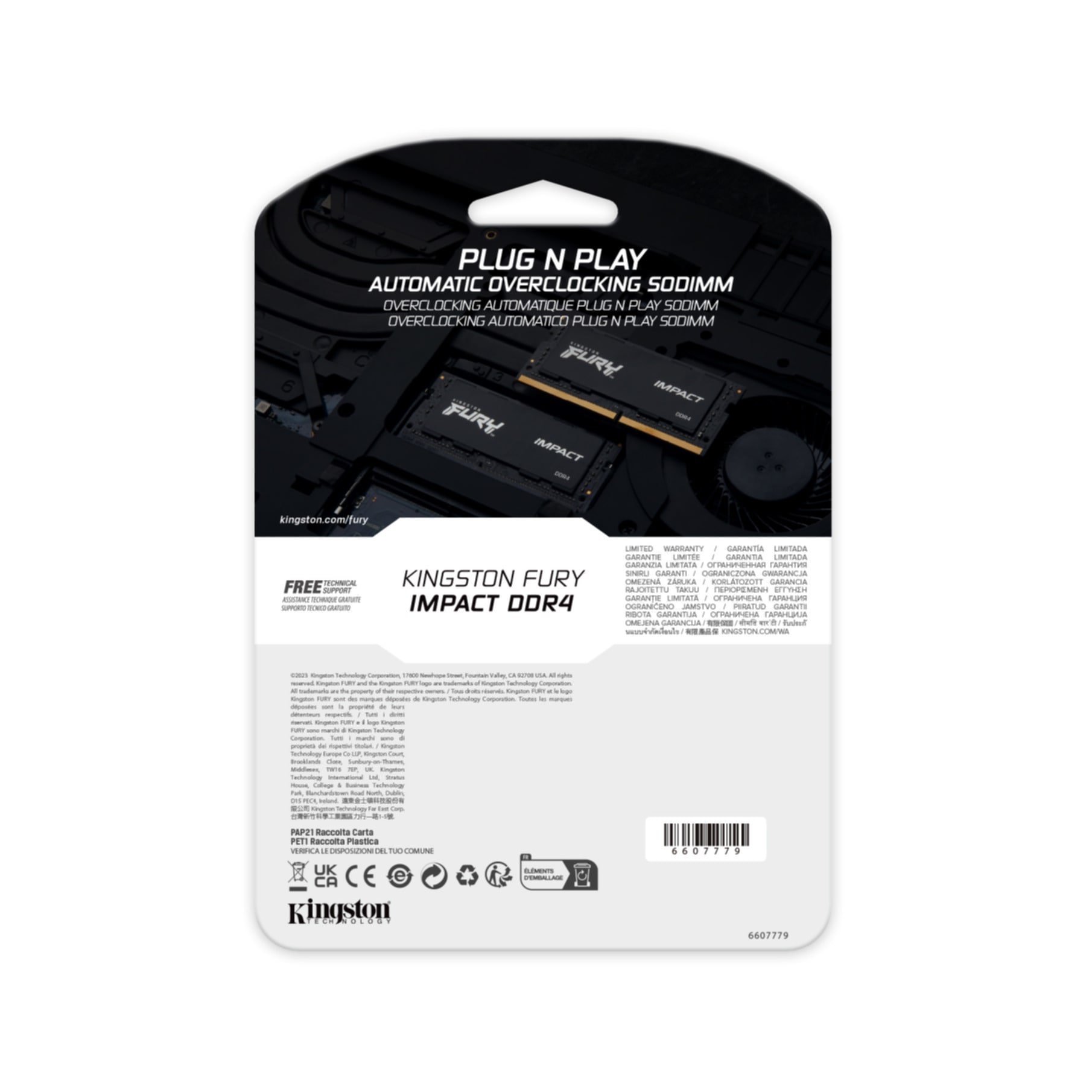 Kingston Arbeitsspeicher »32GB 3200MT/s DDR4 CL20 SODIMM FURY Impact«