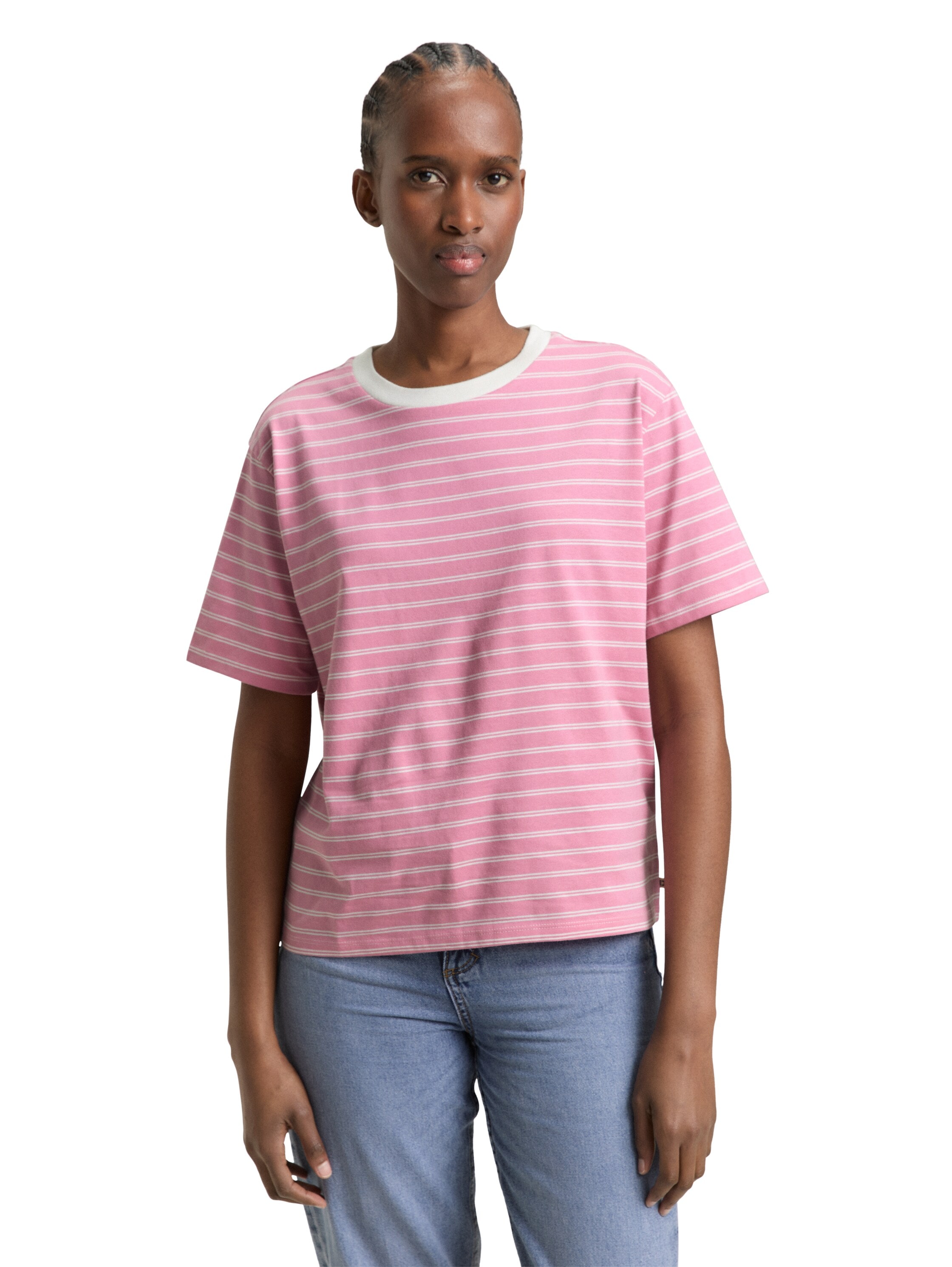 TOM TAILOR Denim T-Shirt mit Streifen Muster