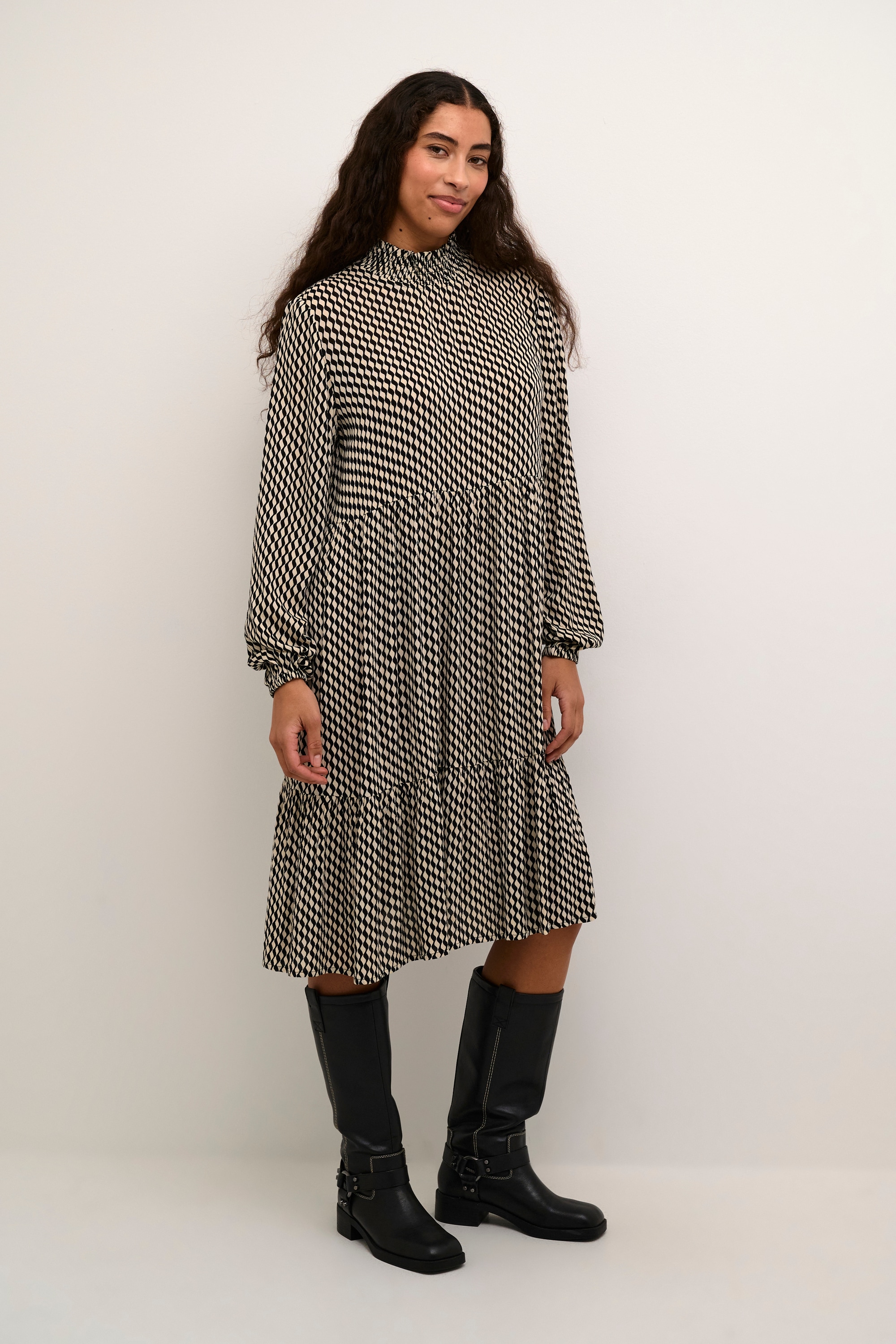 KAFFE Midikleid »Kleid KAamber«