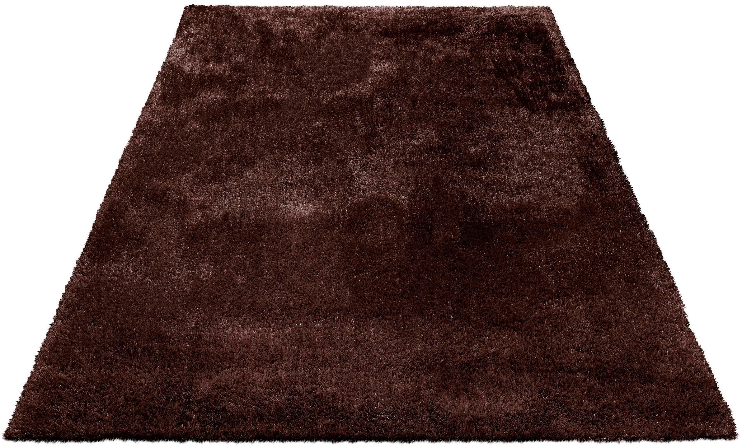 Bruno Banani Teppich »Dana Teppich, besonders weich und kuschelig, Kundenliebling«, rechteckig, 30 mm Höhe, uni, Mikrofaser Teppiche, Wohnzimmer, Schlafzimmer, Esszimmer