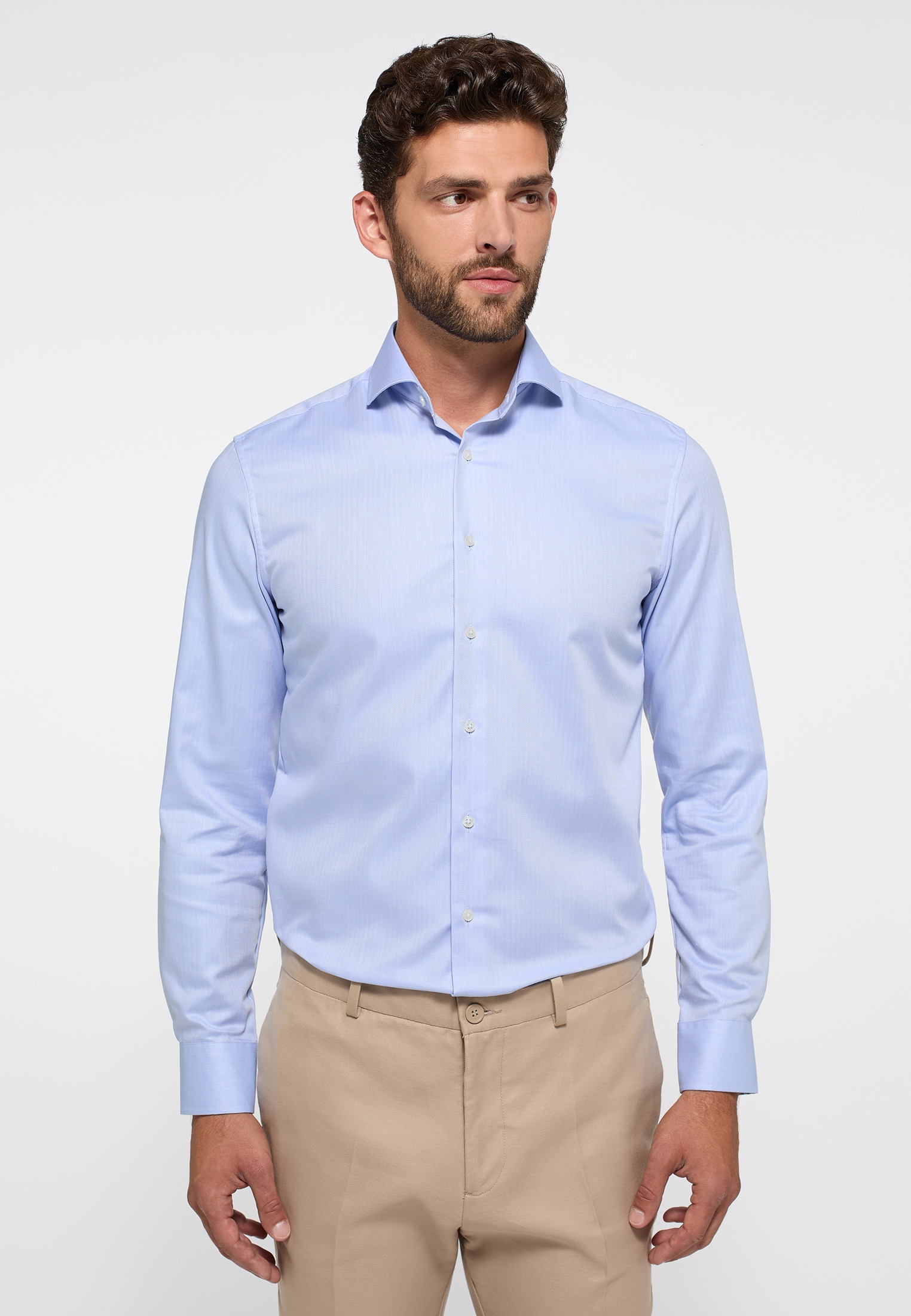 Eterna Langarmhemd »SLIM FIT« NON IRON (bügelfrei)