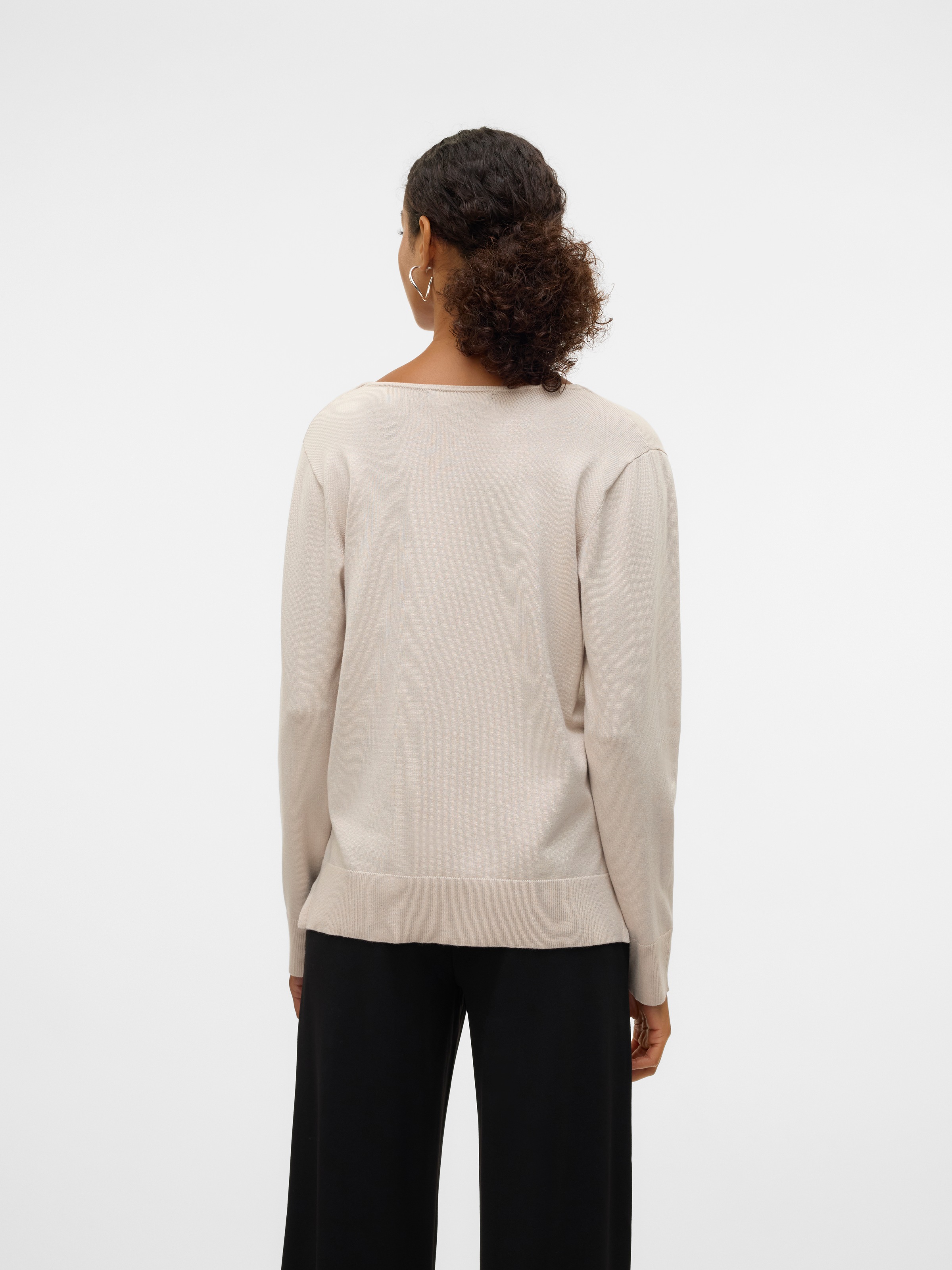 Vero Moda Strickpullover »VMSILJE LS V-NECK PULLOVER GA NOOS«