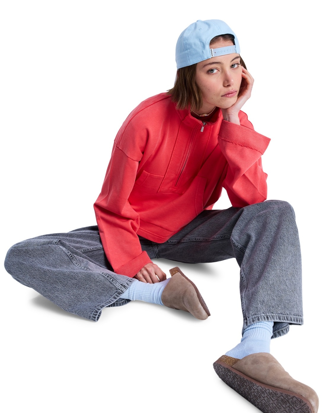 Roxy Loose-fit-Jeans »Dawn Patrol Mid Lava«