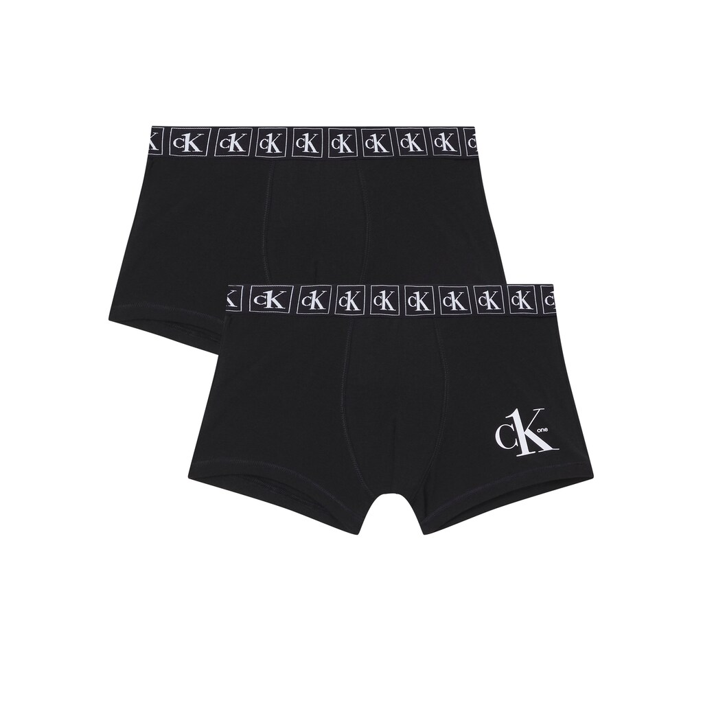 Calvin Klein Boxershorts, (2er-Pack), mit Logodruck am Bund