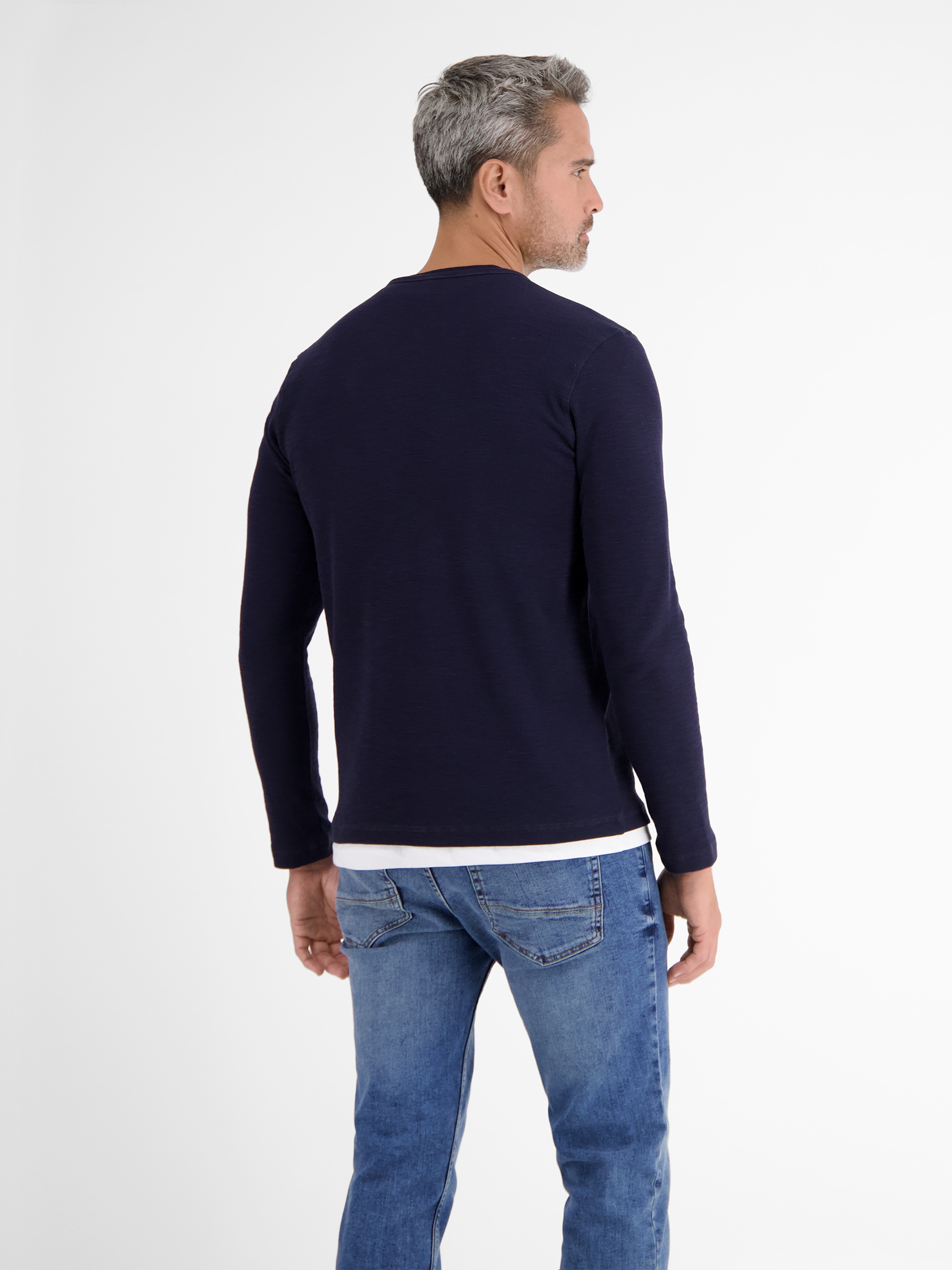 LERROS Sweatshirt »LERROS Langarmserafino mit Logostitching«